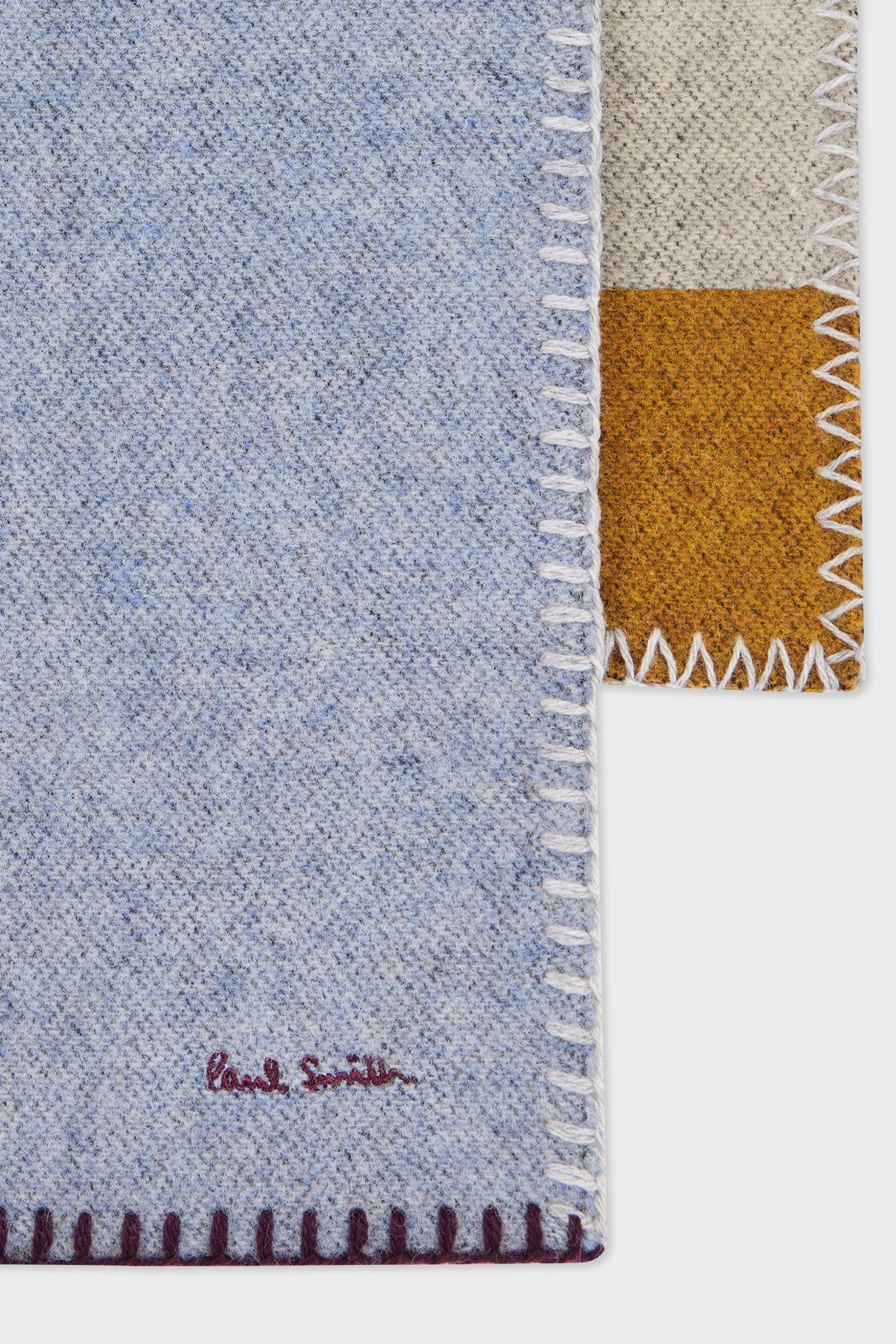 WOMEN SCARF BLANKT STITCH TAN 8
