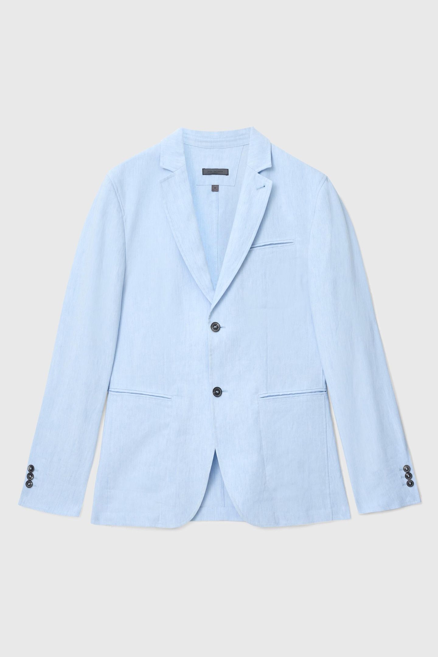 ALLEN JACKET - SLIM FIT NOTCH LAPEL JACK STEEL BLUE 2