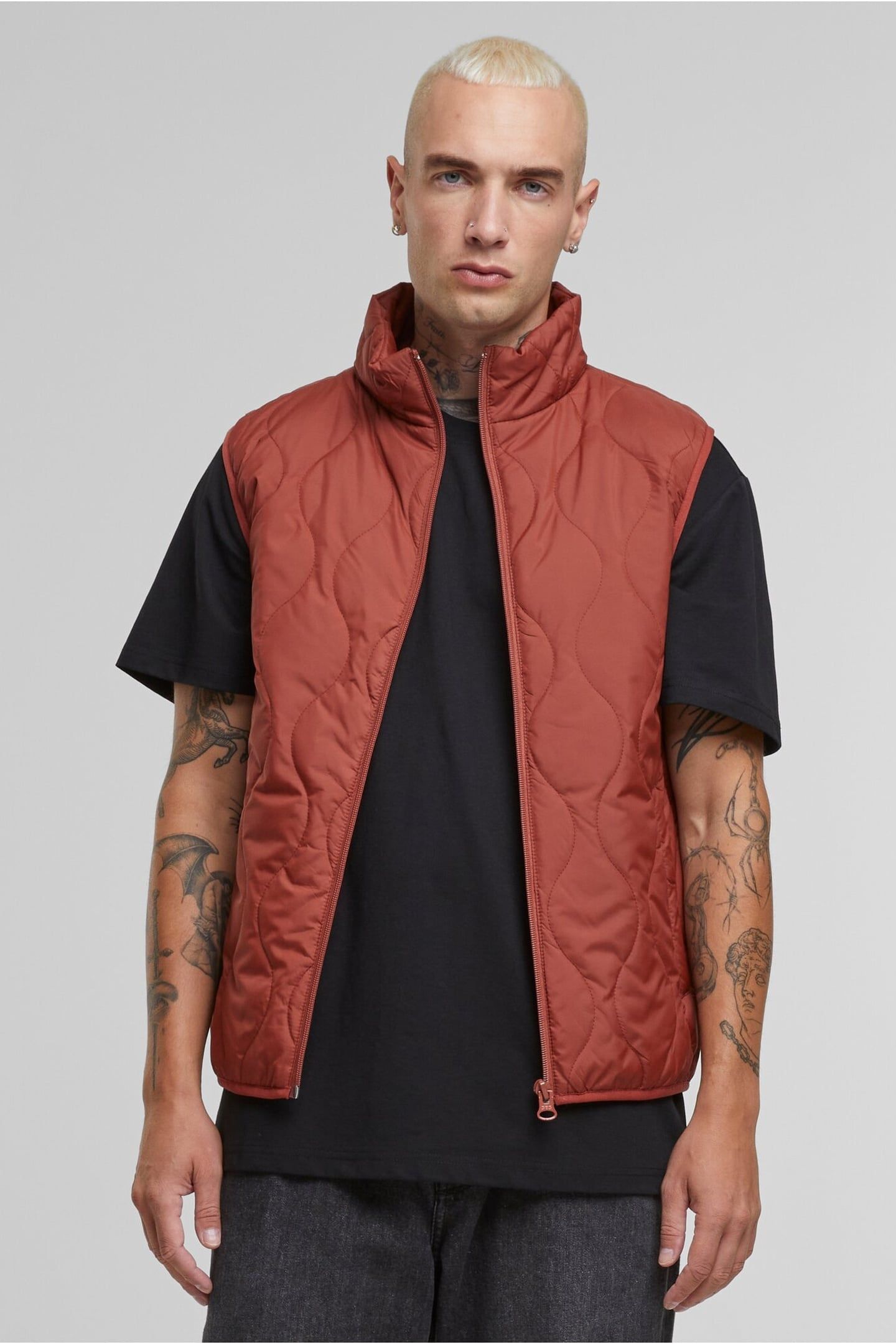 MENS SUPER LIGHT BUBBLE VEST DARKRUST 1