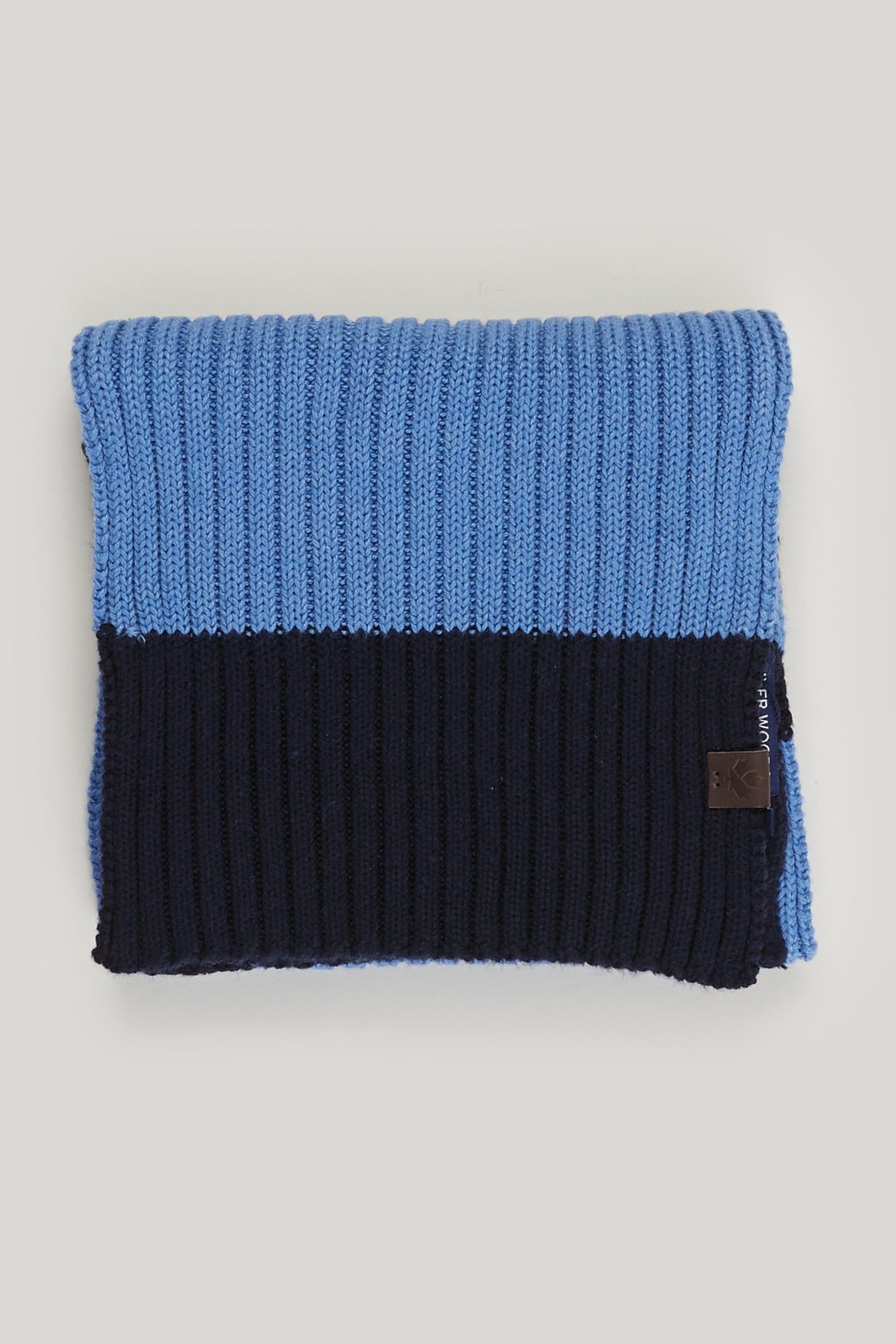 STRIPE RIB SCARF BLUE 2