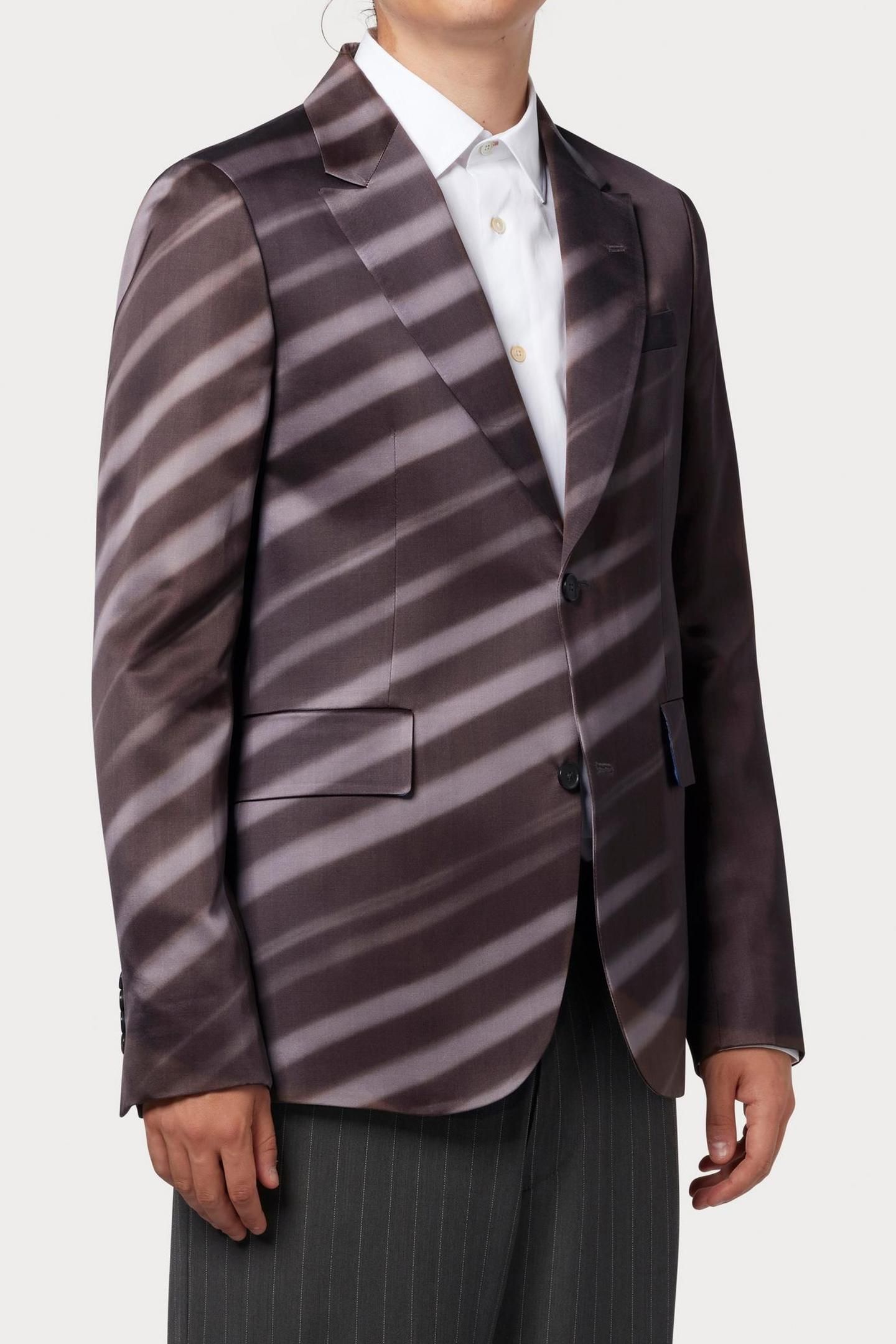 MENS 2 BTN JACKET SMOKE 3