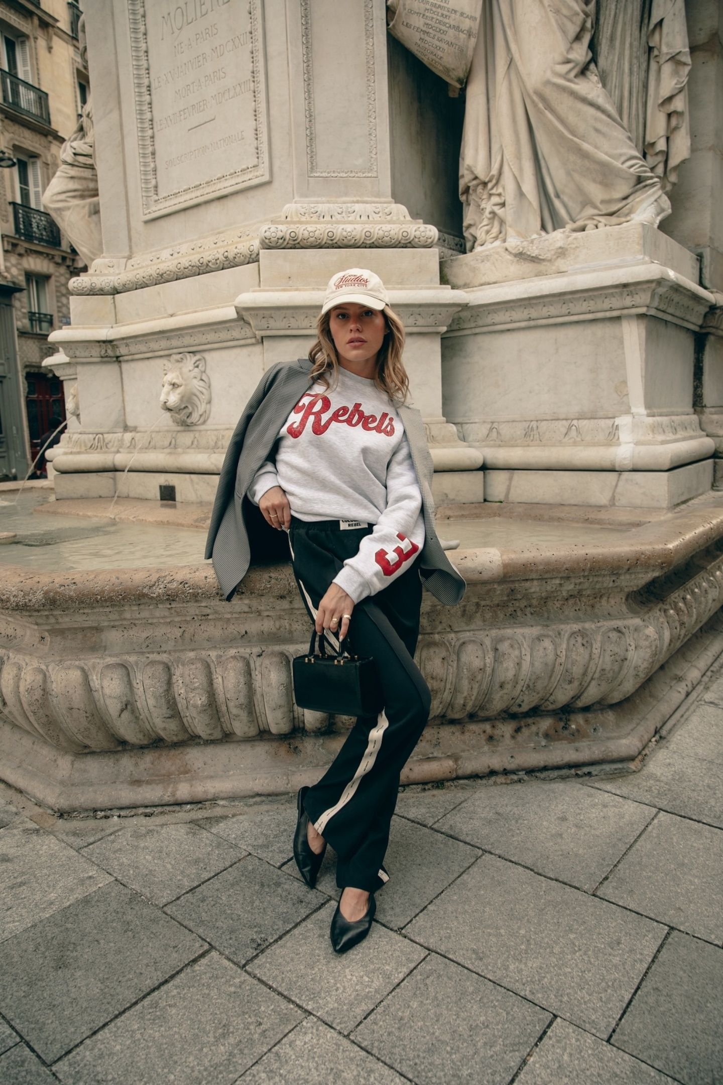REBEL 33 DROPPED SHOULDER SWEAT LIGHT GREY MELANGE 6