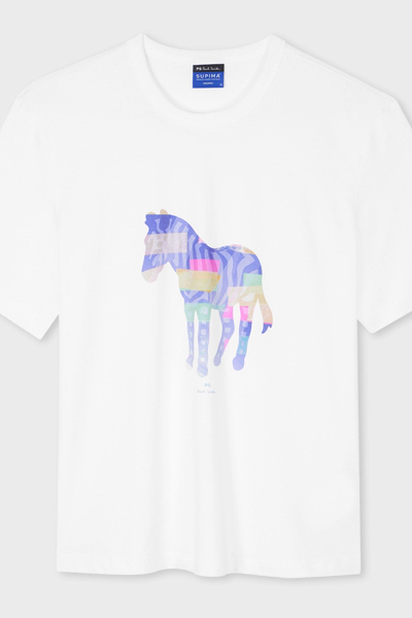 MENS REG FIT SS TSHIRT ZEBRA WHITE 5
