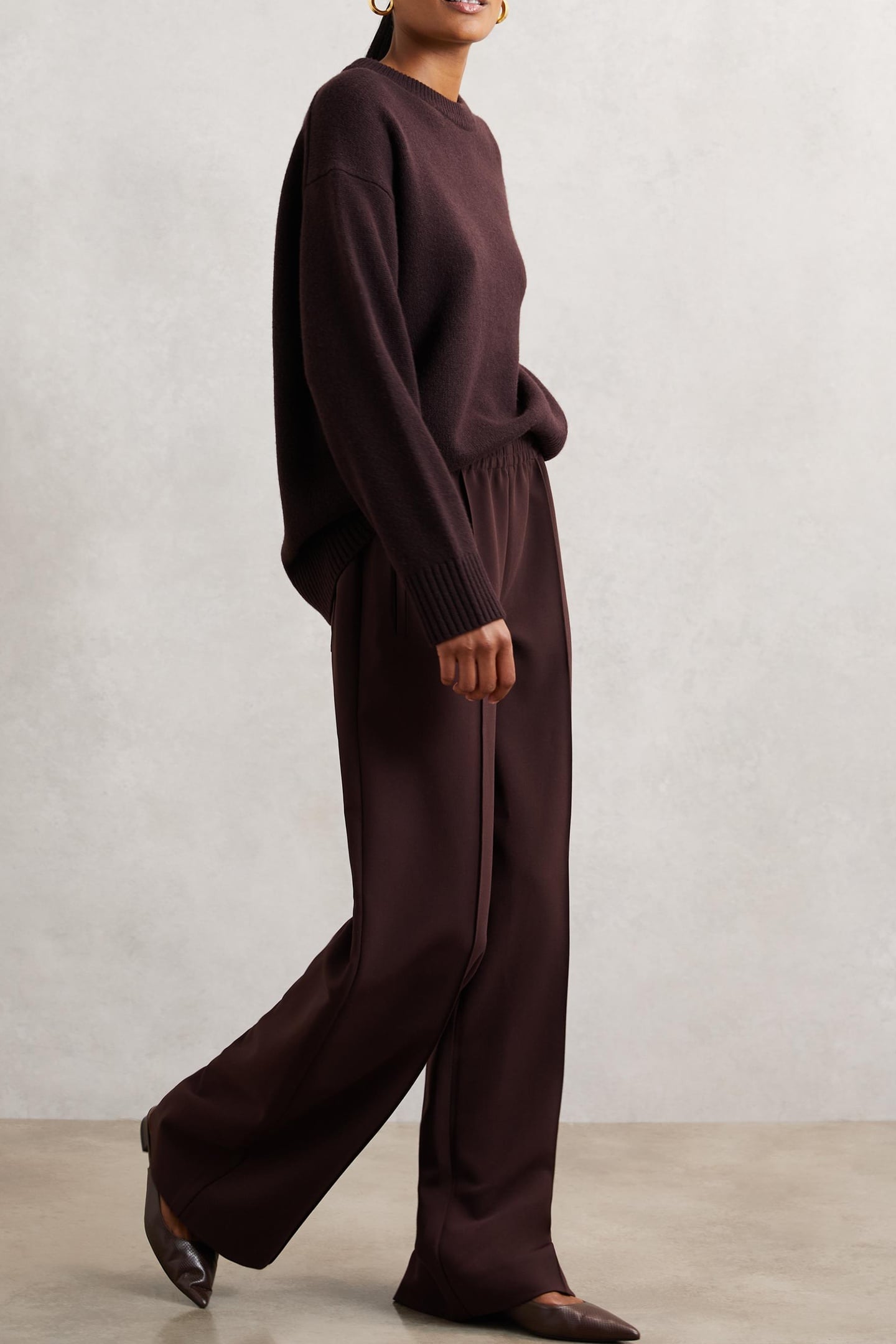 WIDE LEG TROUSER BURGUNDY 3