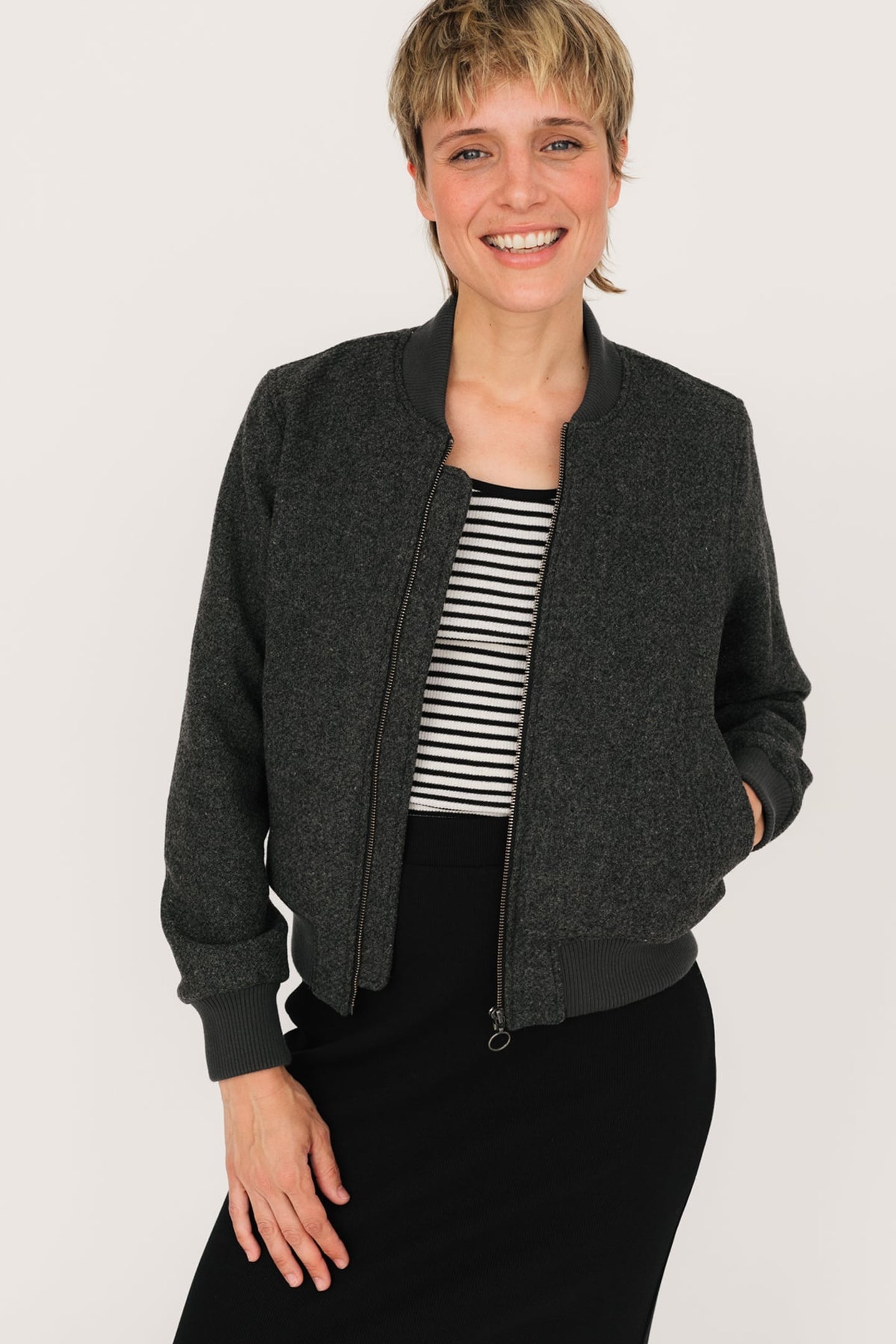 NANCOWRY JACKET GREY MELANGE 1