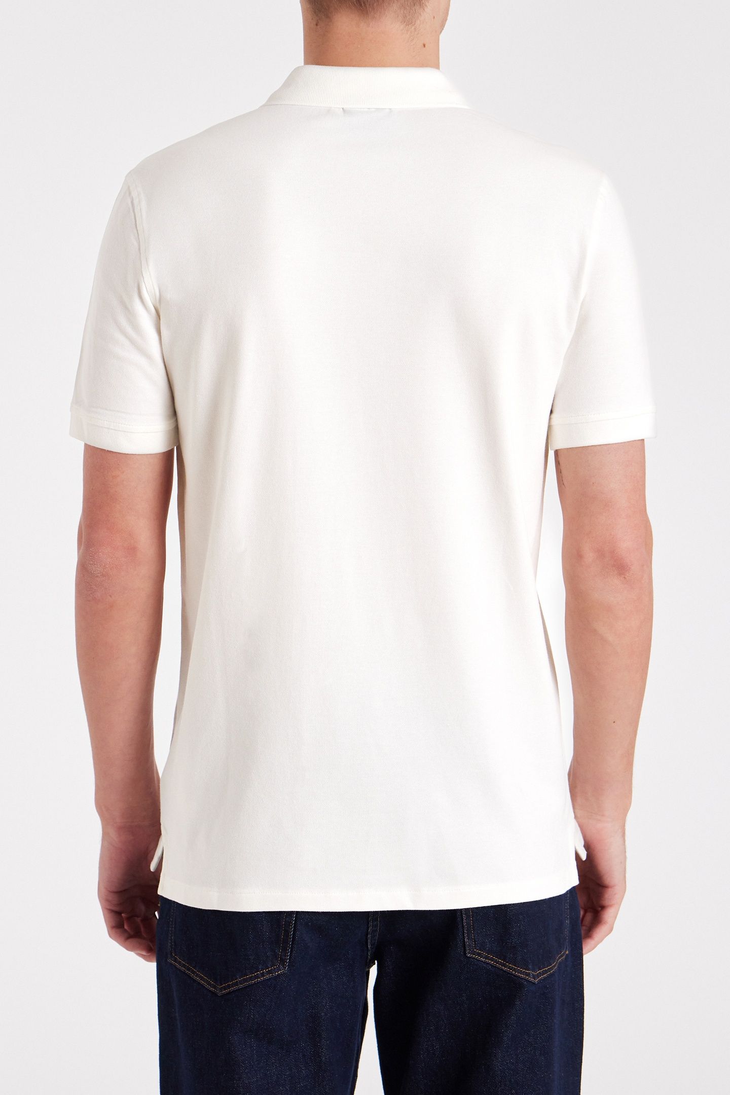 MENS POLO SHIRT PALM EMB OFF WHITE 2