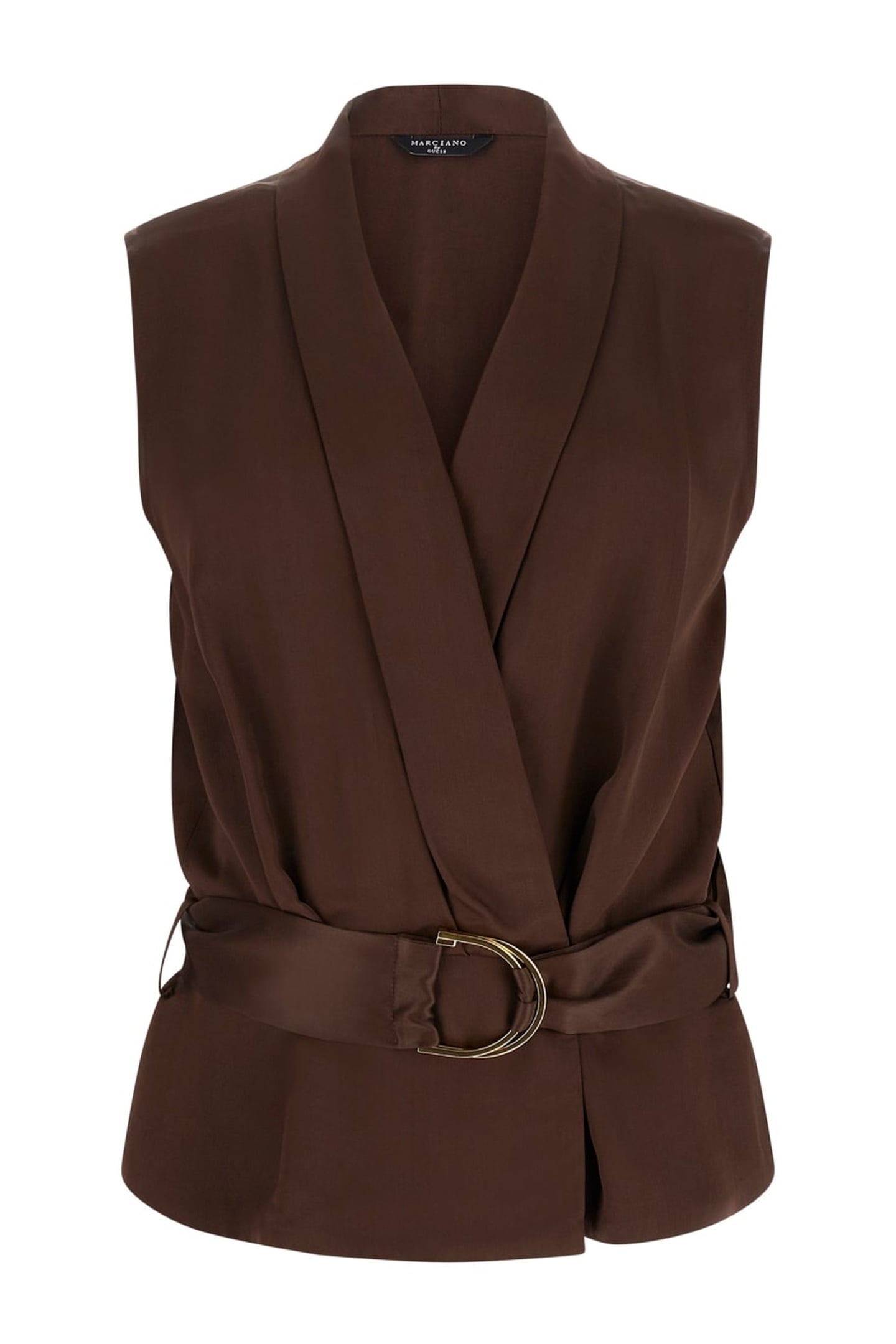 IVA OVERLAP SL BLOUS RICH BROWN 3