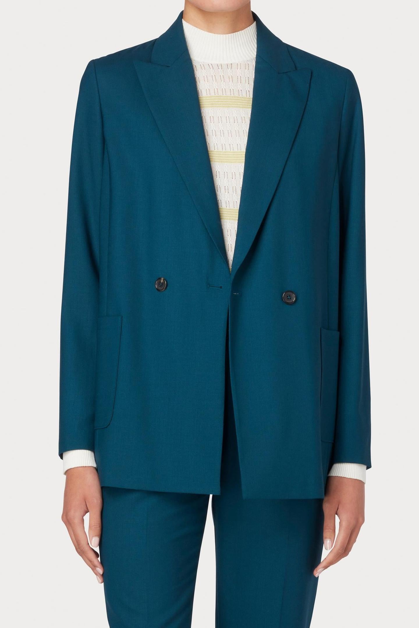 WOMENS JACKET PETROL BLUE 1