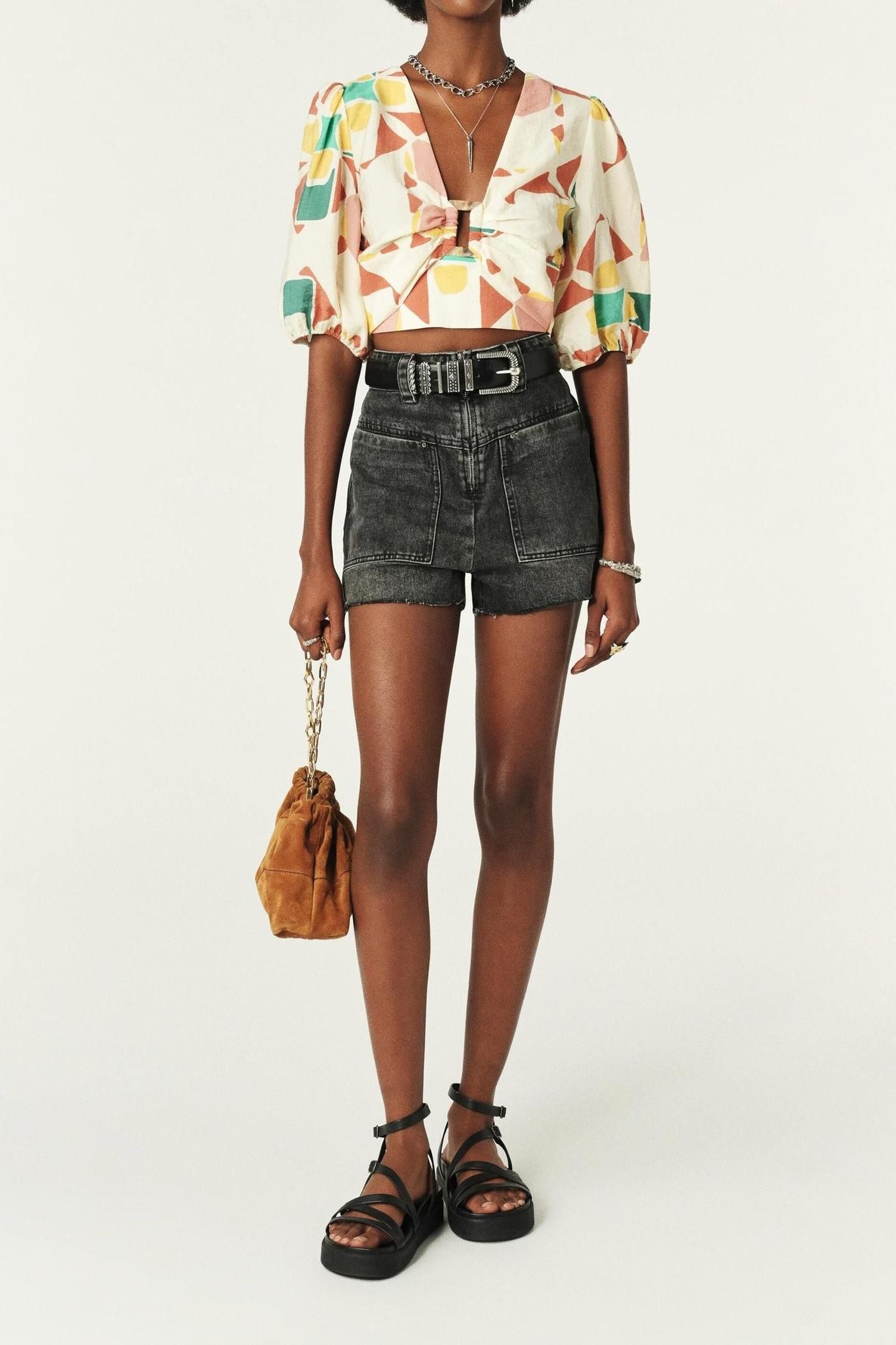 SHORT SLEEVES TOP ECRU 4