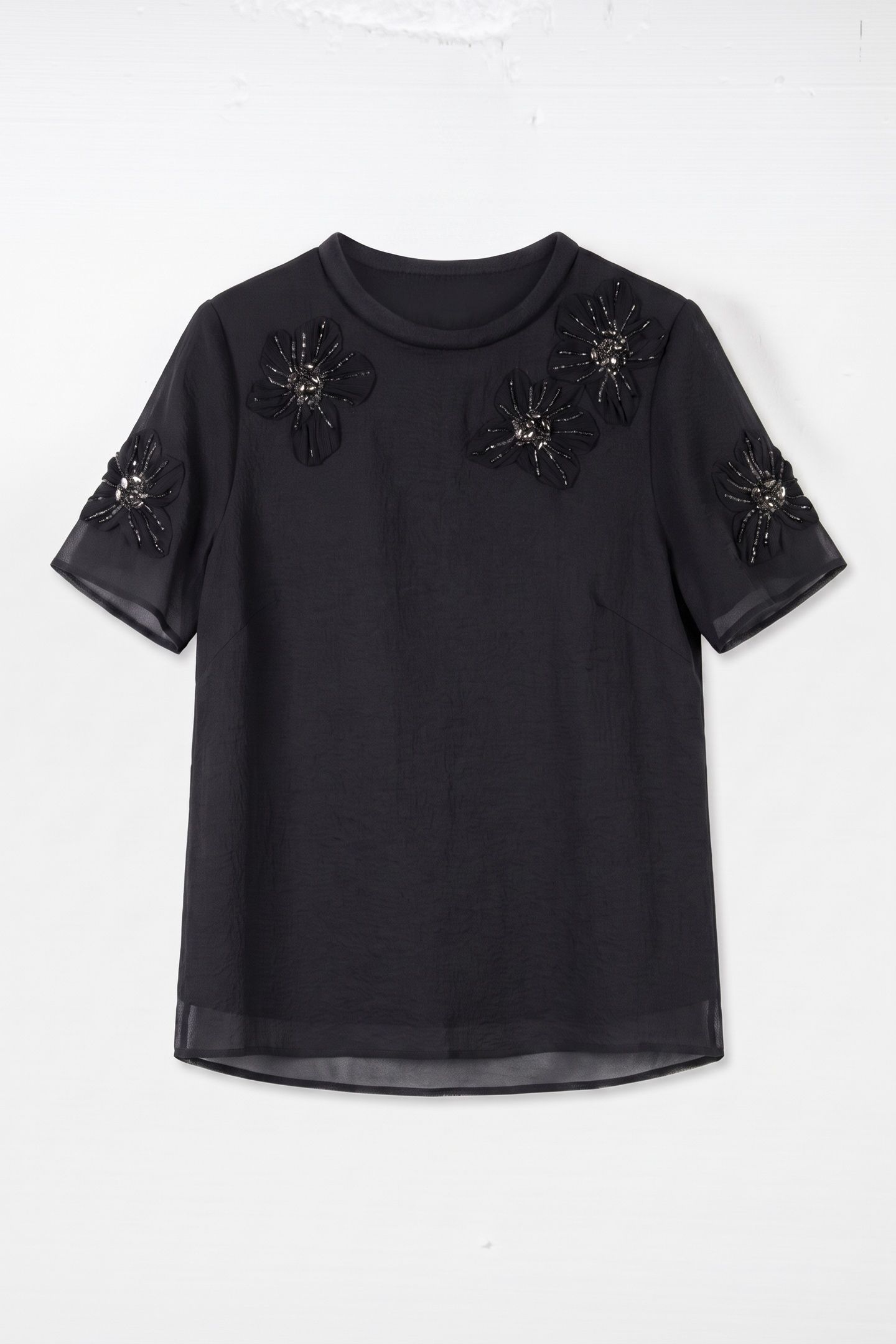 PA CAITLYN EMB TOP BLACK 3