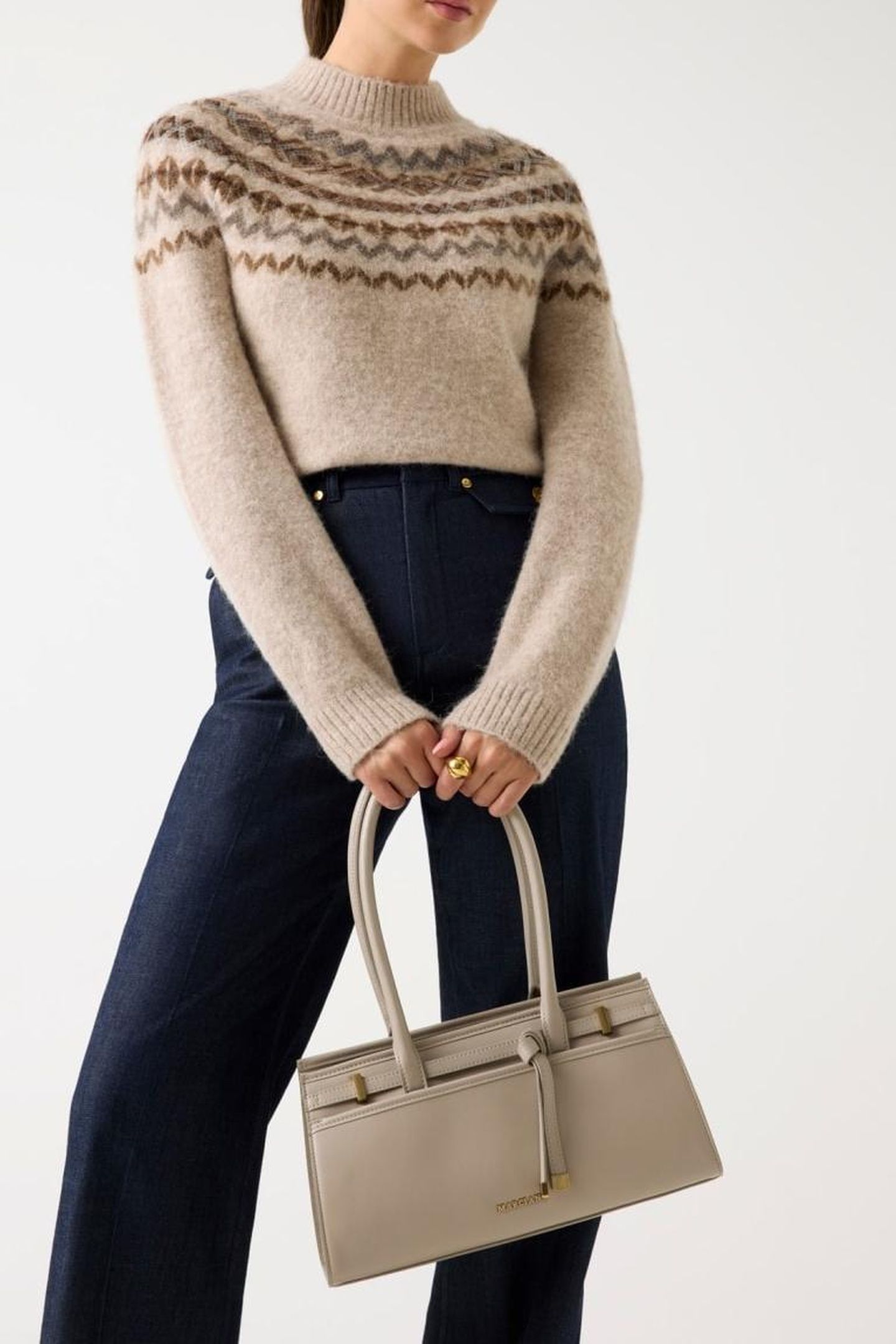 AKILAH LS MOCK NECK VELVET TAUPE HEATHER 1
