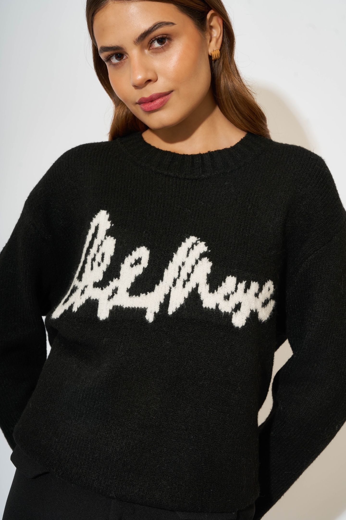 KNITTED JUMPER BLACK 2