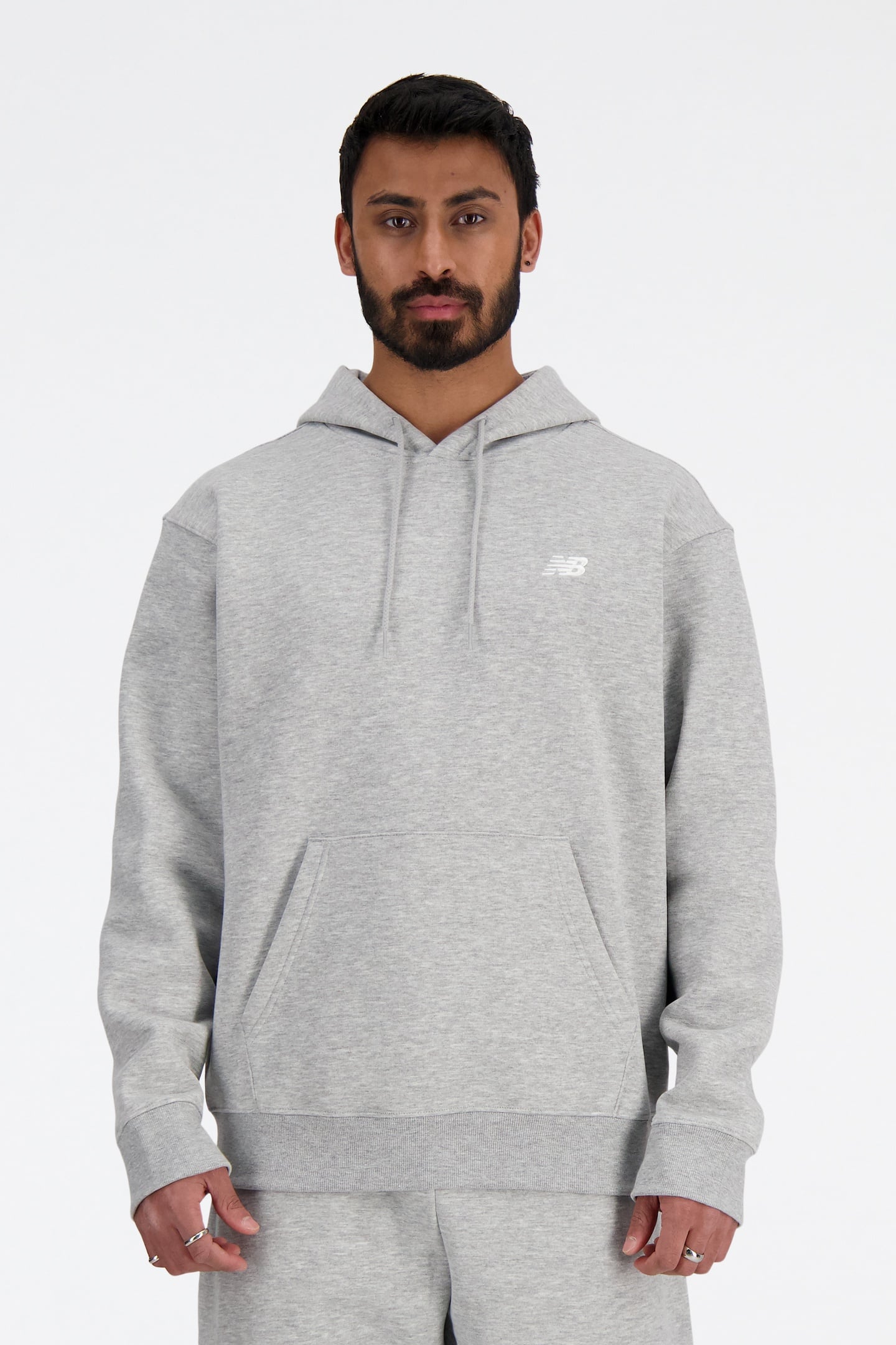 SPORT ESSENTIALS FLEECE HOODIE ATHLETIC GREY 1