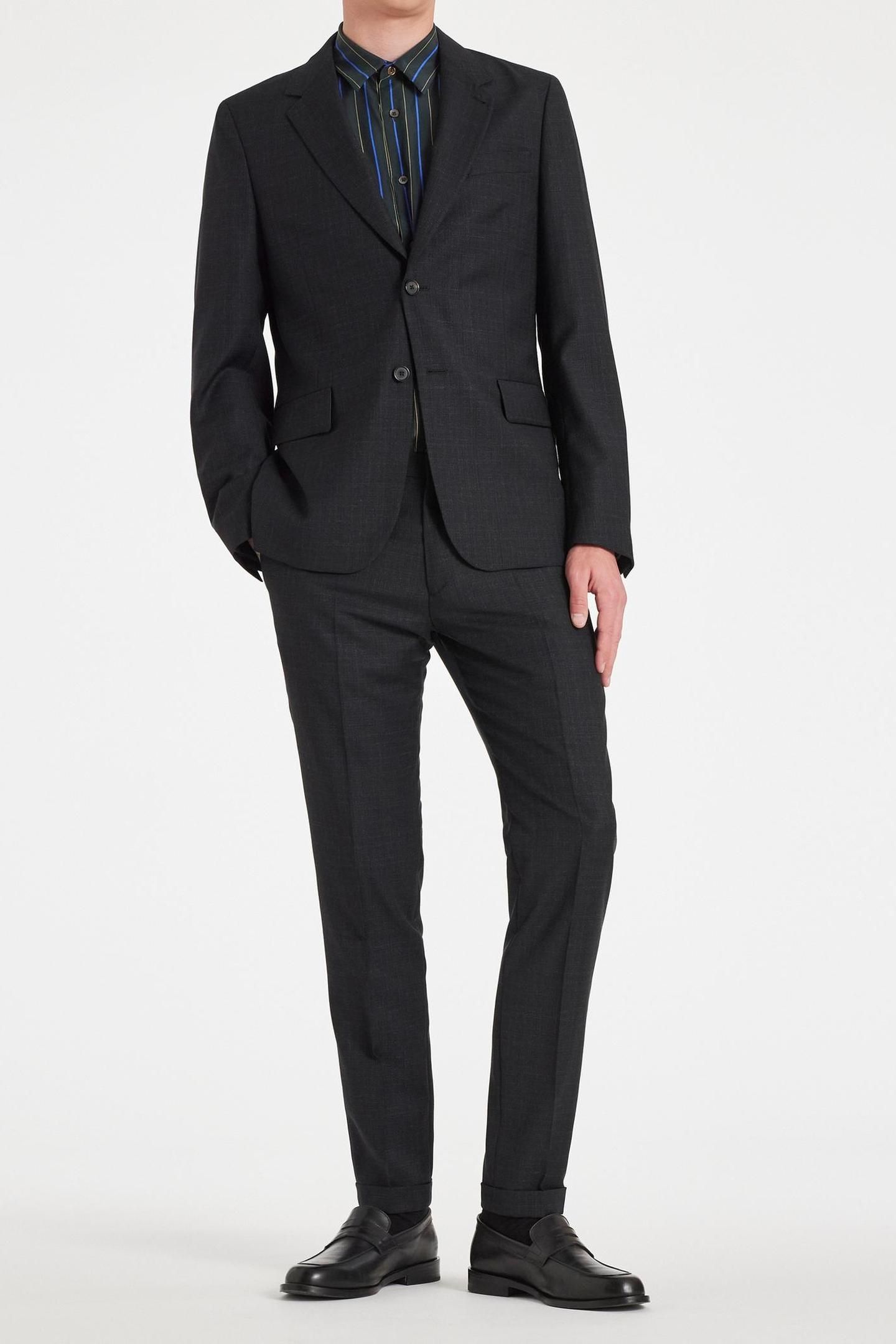 MENS 2 BUTTON JACKET BLACK 3