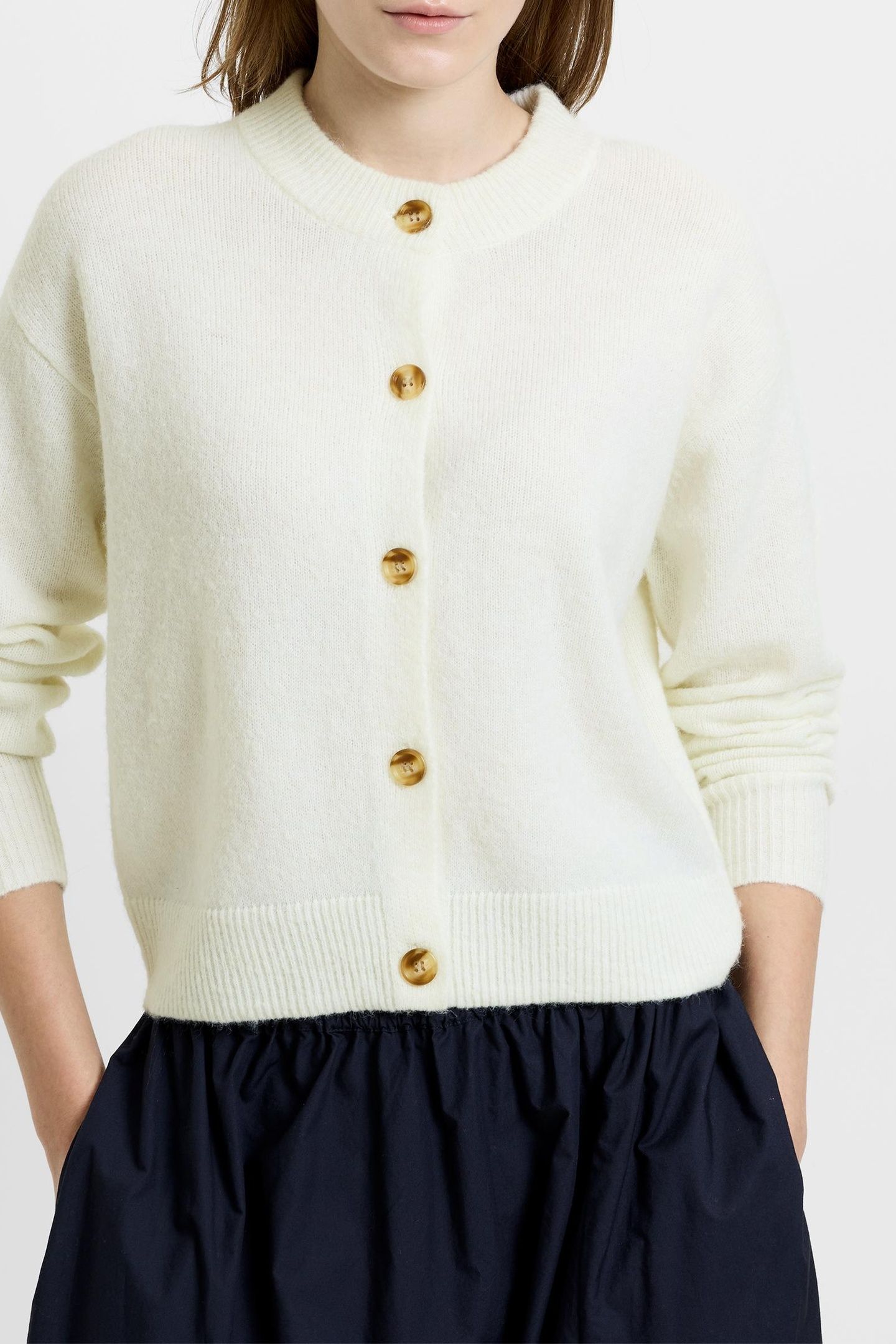 KEZIA CARDIGAN. PORCELAIN CREAM SIZE [XL] PORCELAIN CREAM 3