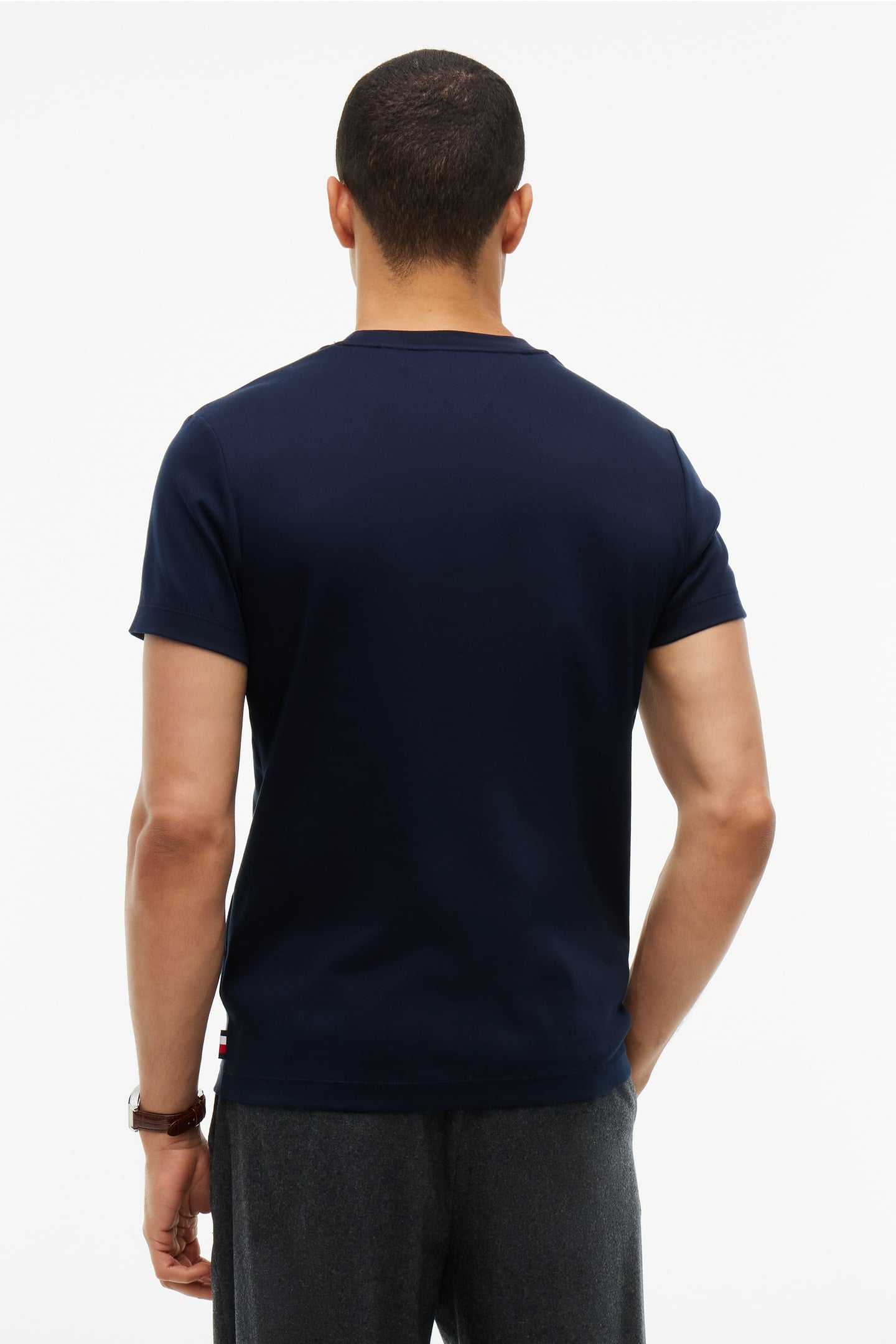 LUXURY INTERLOCK T-SHIRT NAVY BLUE 4