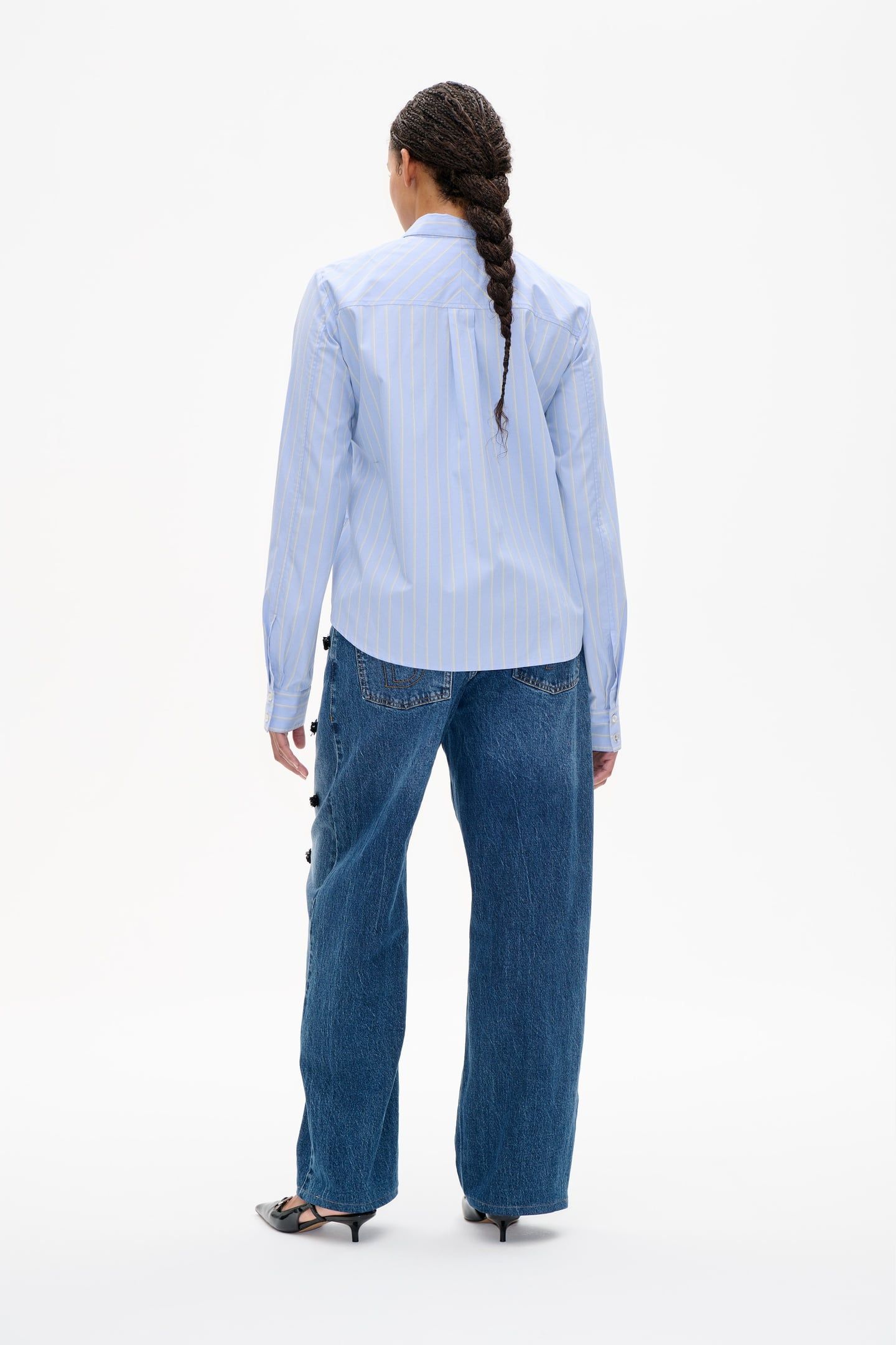 MENJA SHIRT SKY BLUE SUNNY STRIPE 3