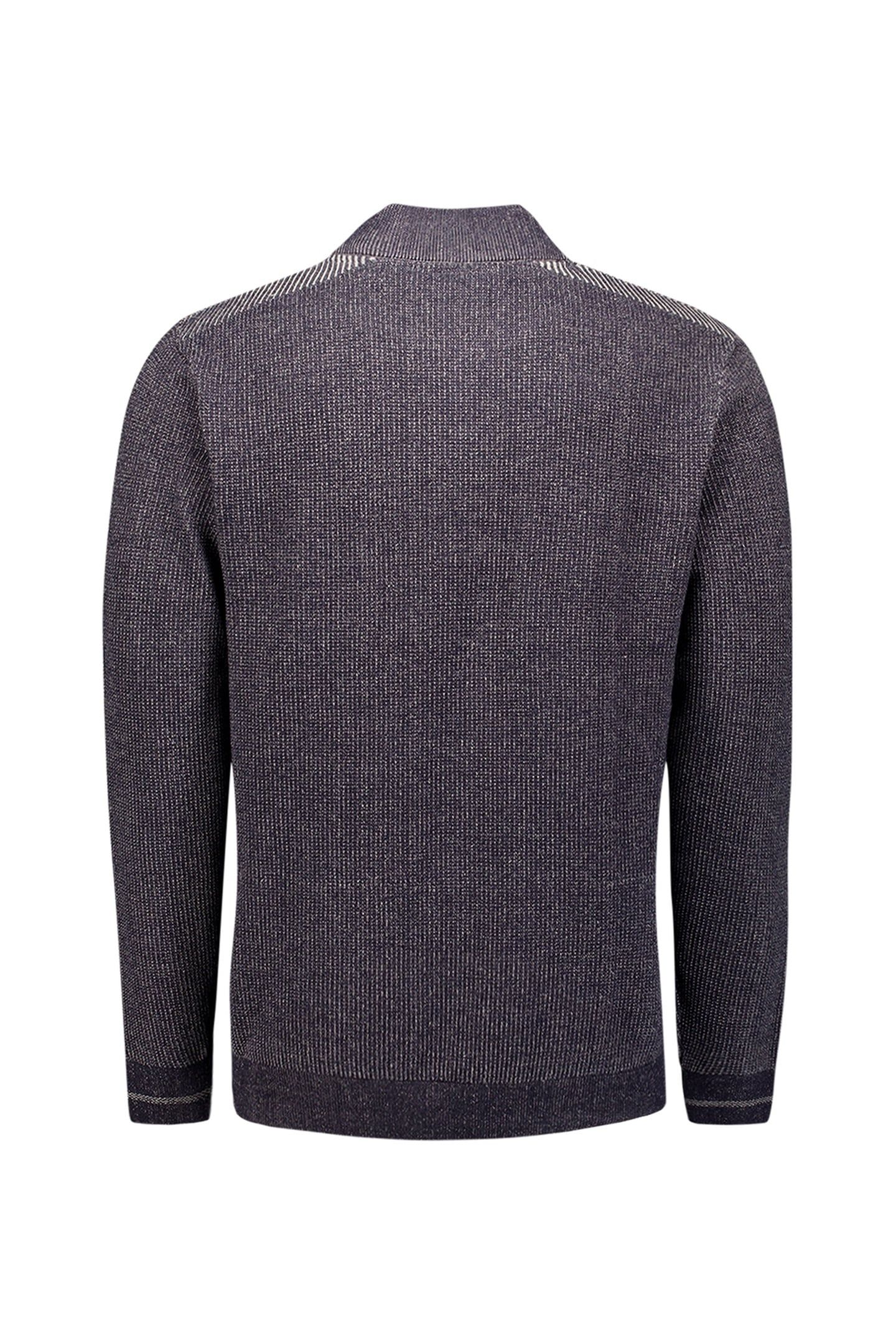 PULLOVER HALF ZIP PLATED DARK NIGHT 6