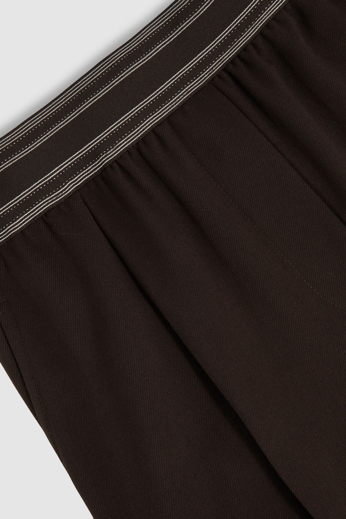 WAISTBAND WIDE LEG TROUSER CHOCOLATE BROWN 5