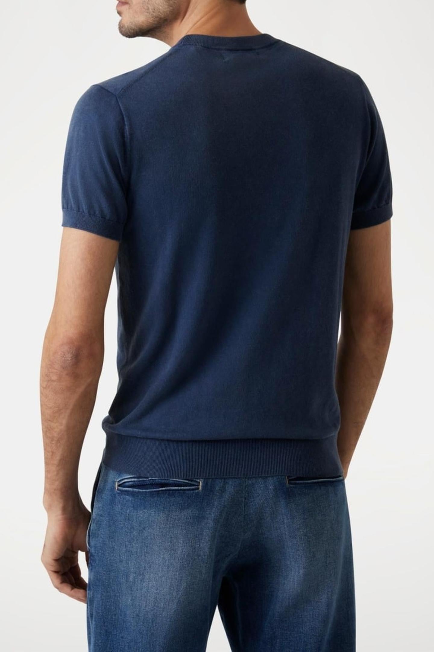 CORNELL WASHED SS T- SMART BLUE 3