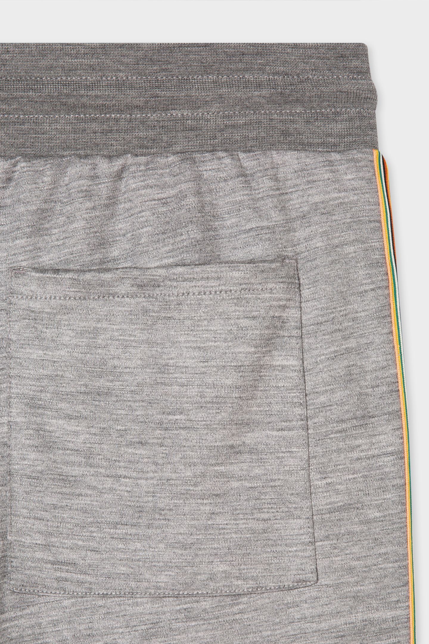 MENS TAPED SEAM JOGGER SLIM LEG GREY MELANGE 2