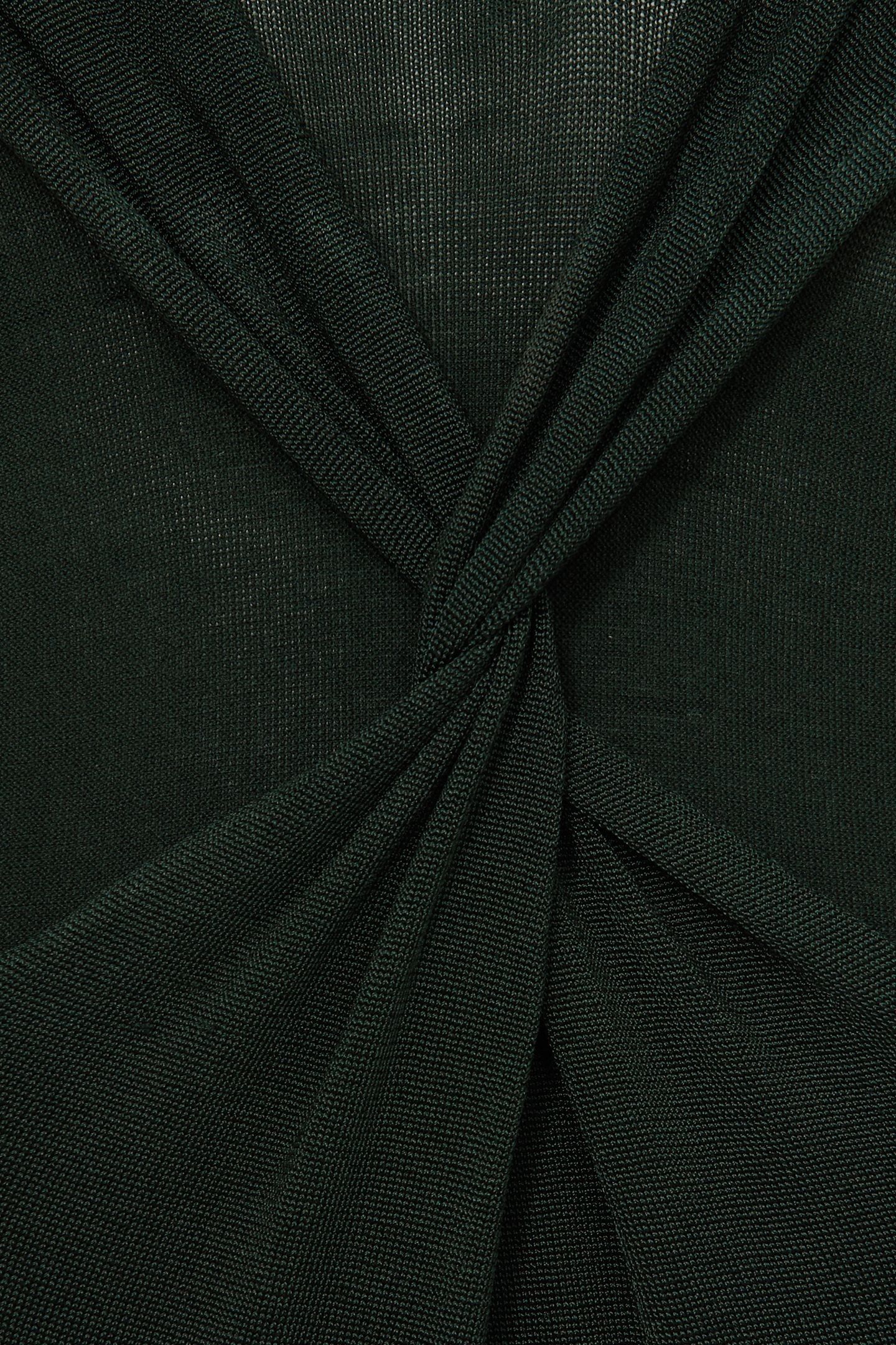 CUT OUT KNITTED MIDI DRESS DARK GREEN 4