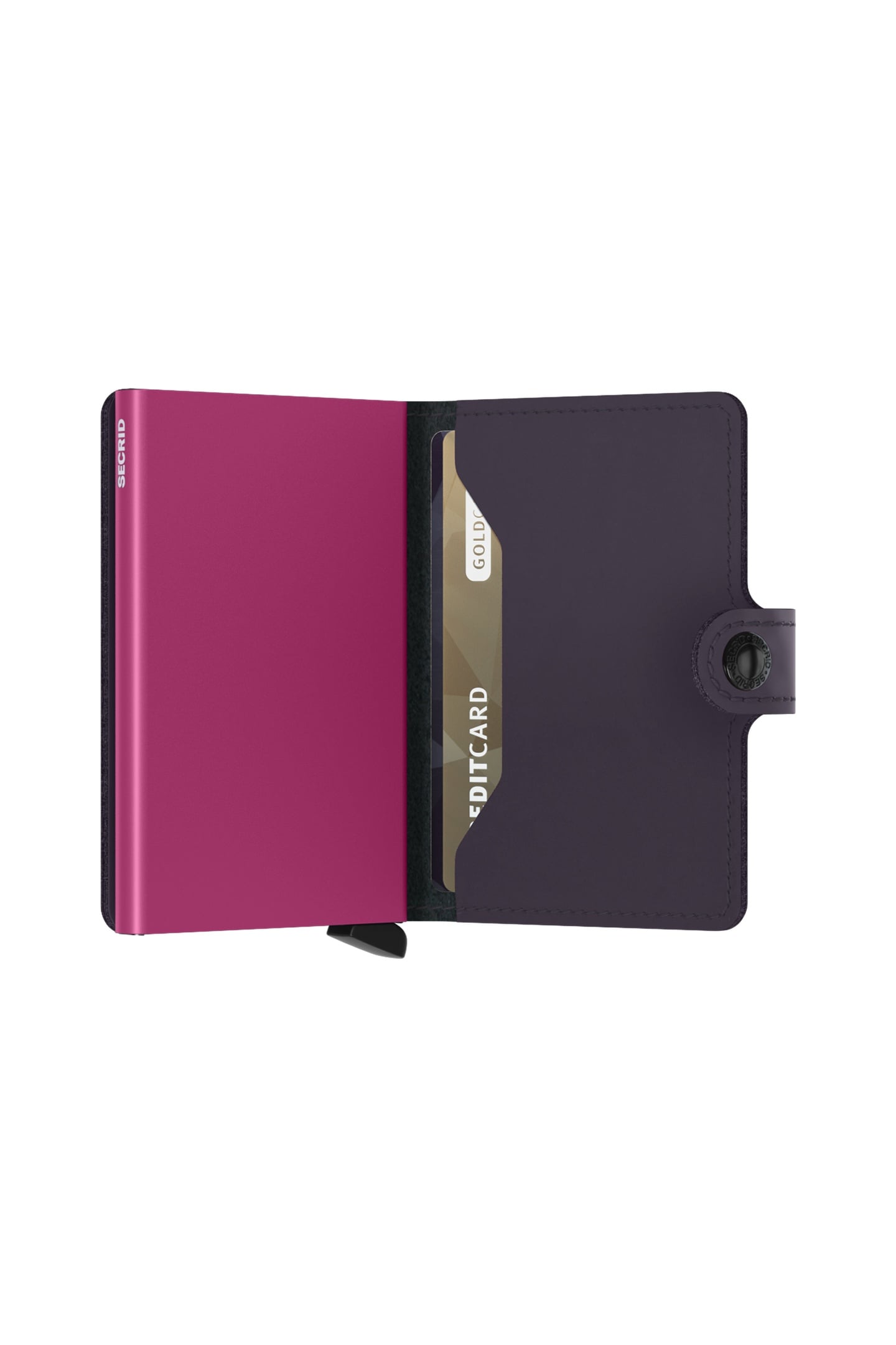 UNISEX MINIWALLET MATTE DARK PURPLE-FUCHSIA 3