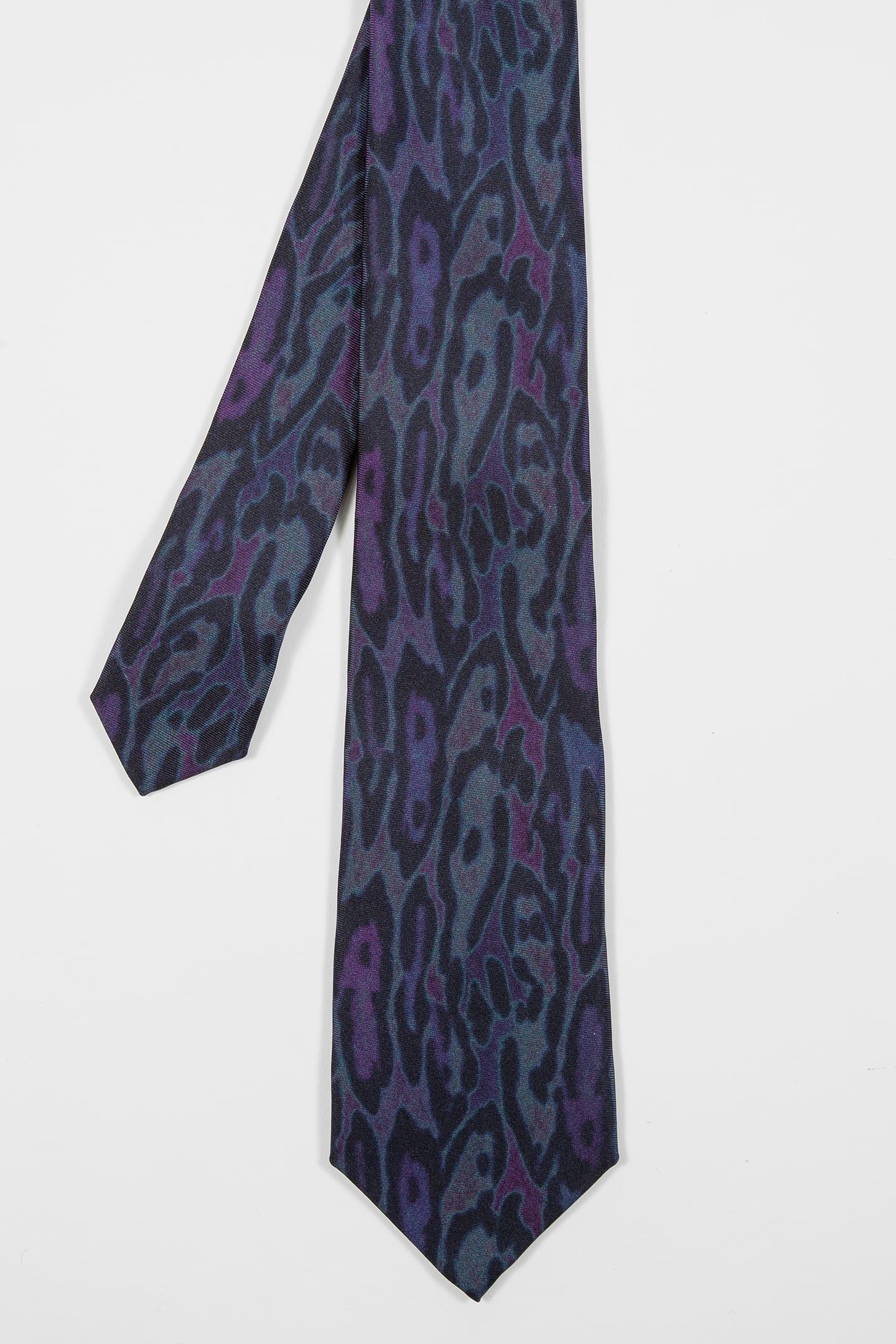 MEN TIE ANIMAL GRAIN NAVY 1