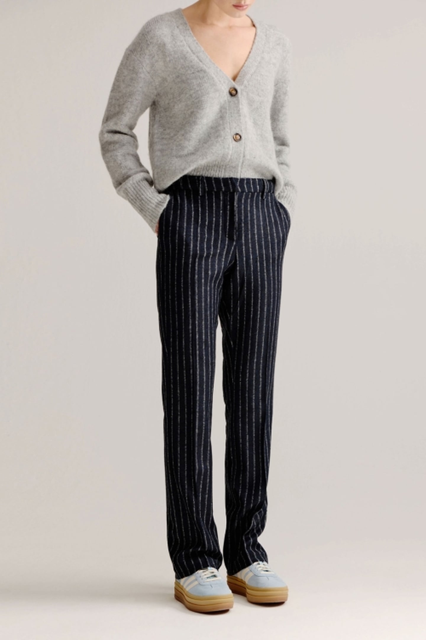 ABRAHAM PANTS NAVY STRIPE 1