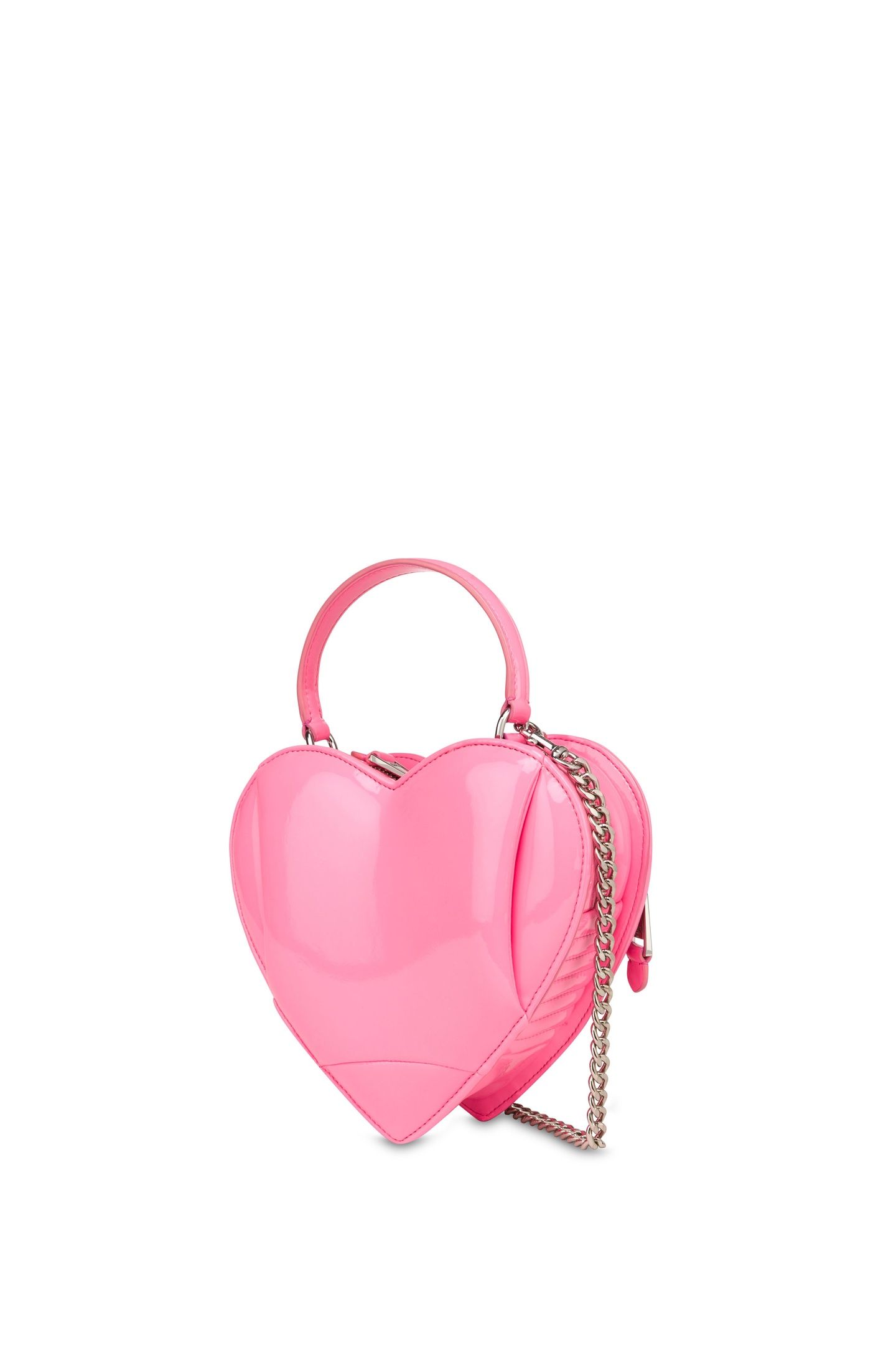 HEART BIKER BAG INFLATABLE EFFECT PINK 2