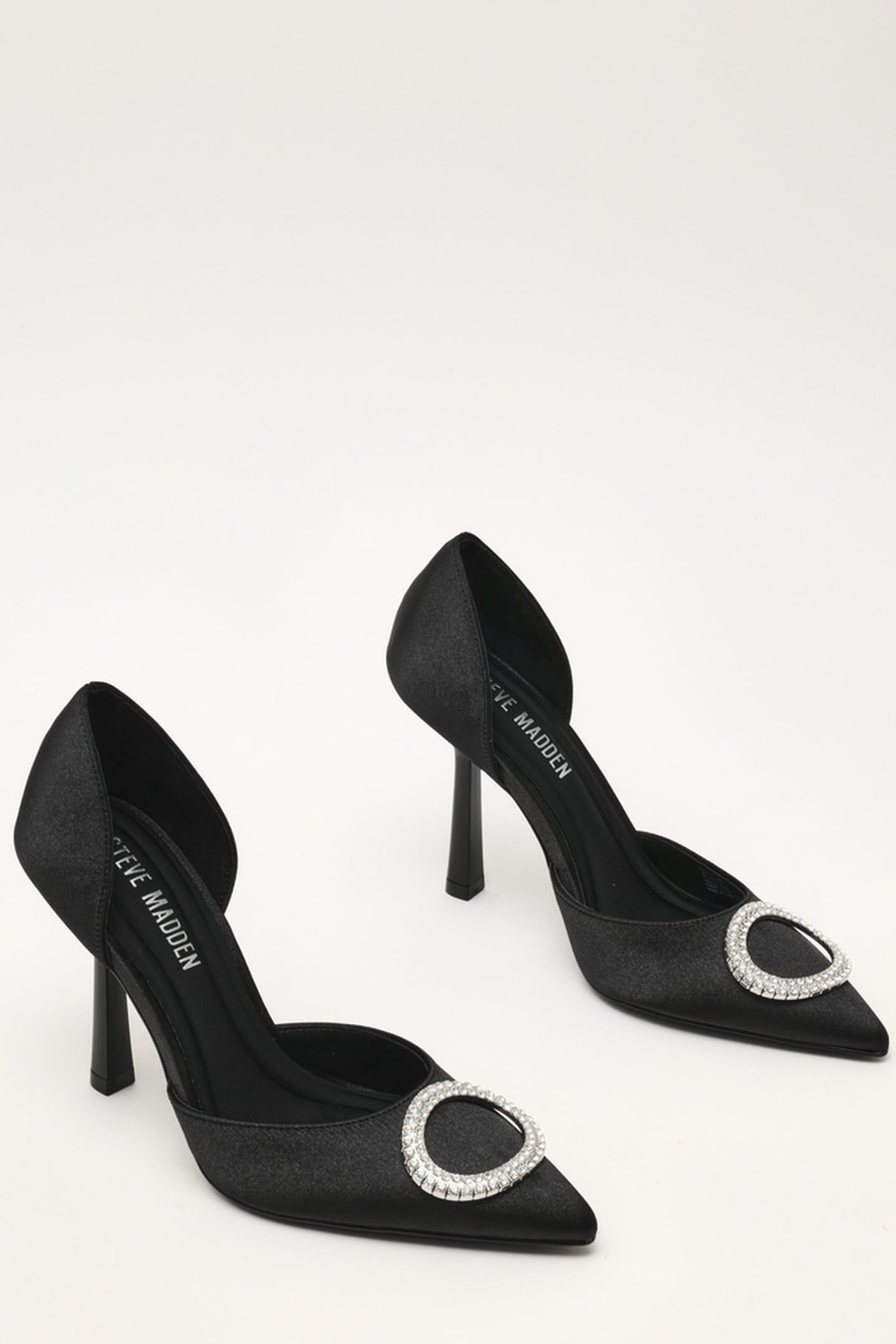 SPARKLING PUMPS BLACK SATIN 2
