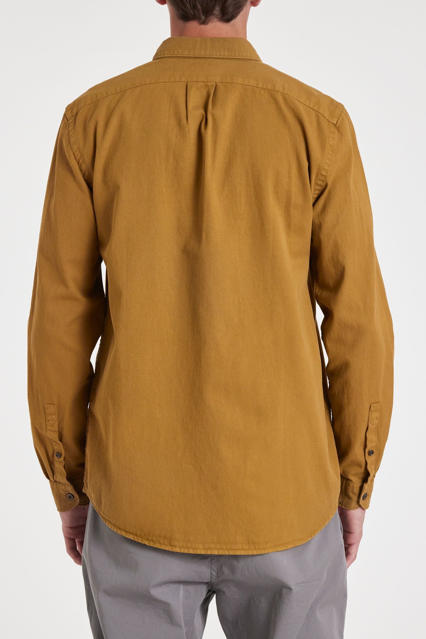 MENS REG FIT SHIRT BD COLLAR BS ZEBRA KHAKI 2