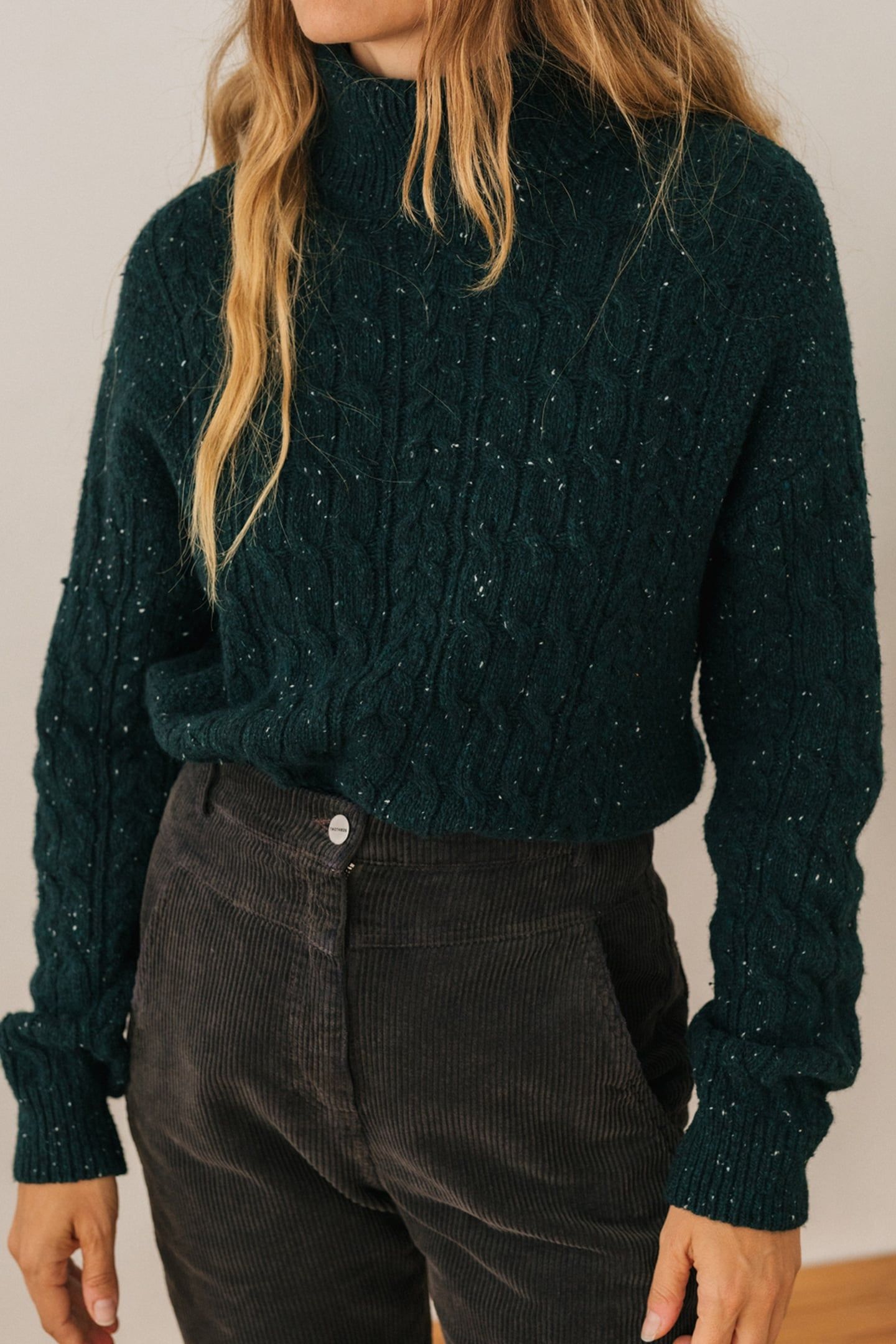 TAHANEA KNIT DARK GREEN NEPS 1
