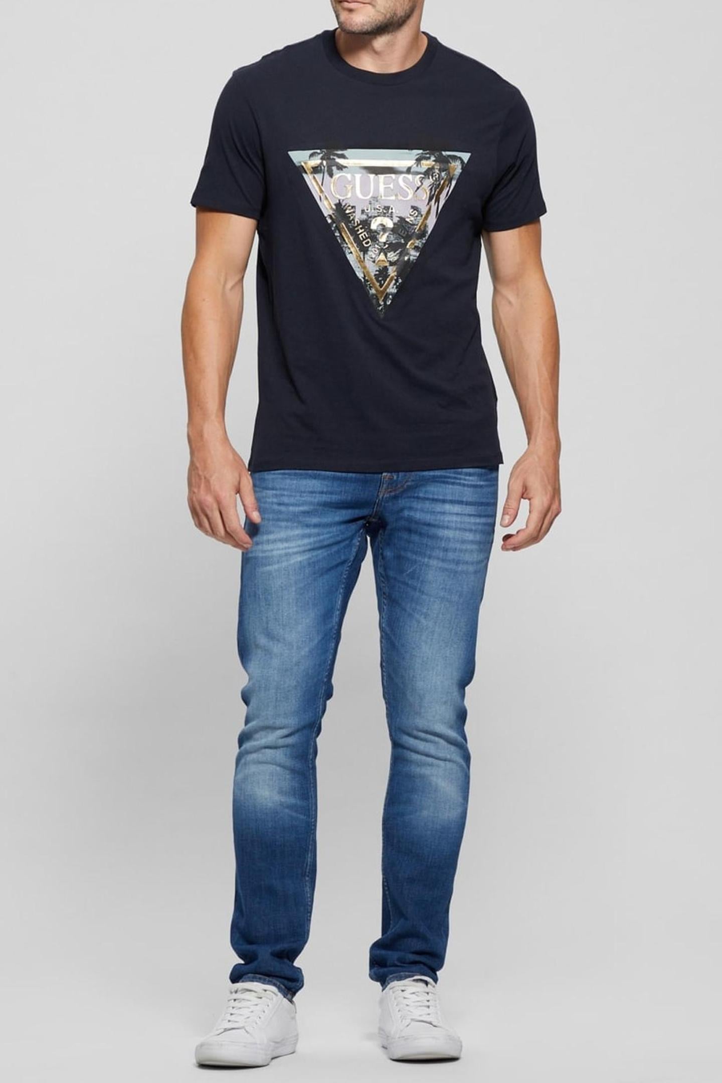 SS BSC GUESS EMBOSSE SMART BLUE 1