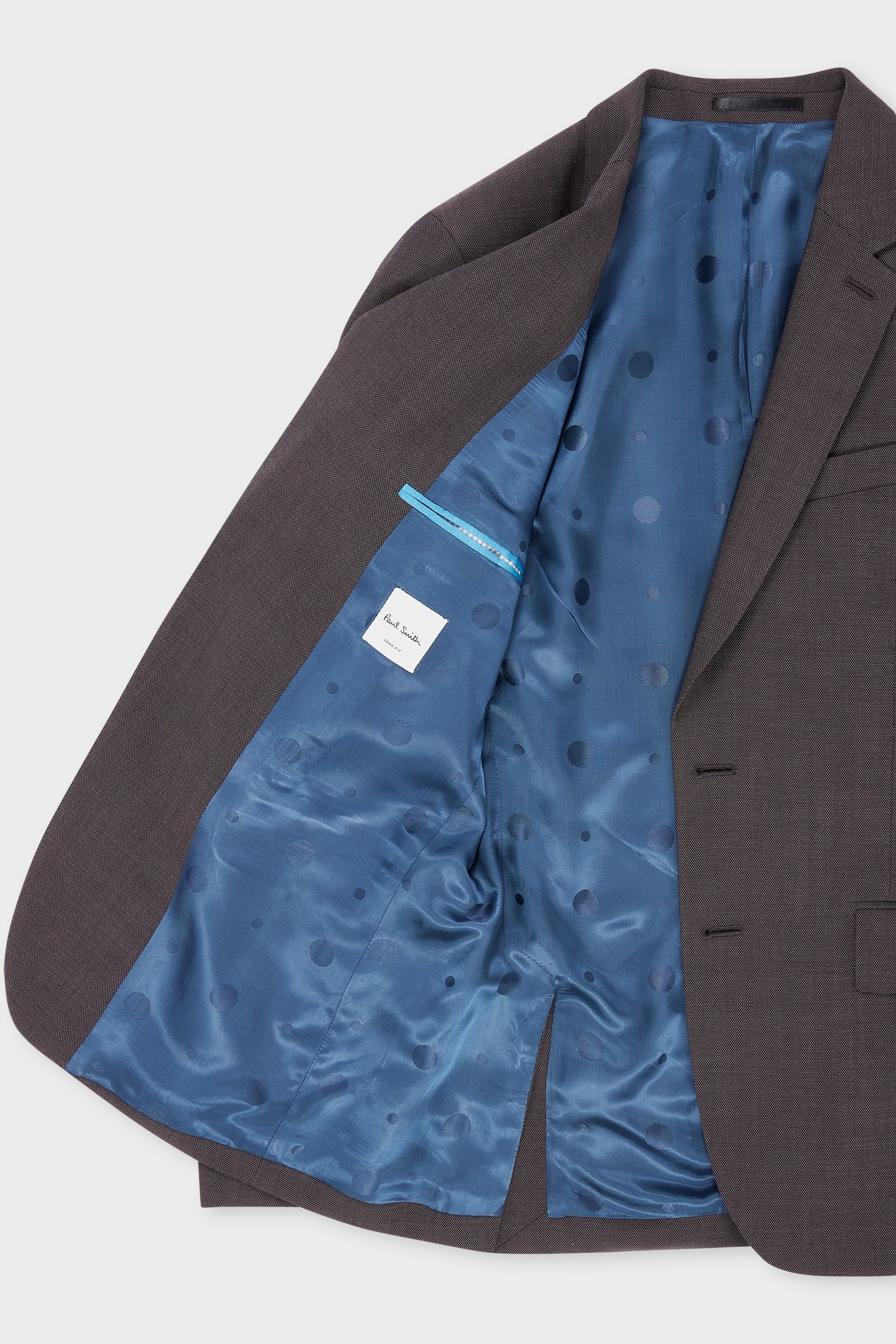 MENS TAILORED FIT 2 BUTTON SUIT CHOCOLATE 5