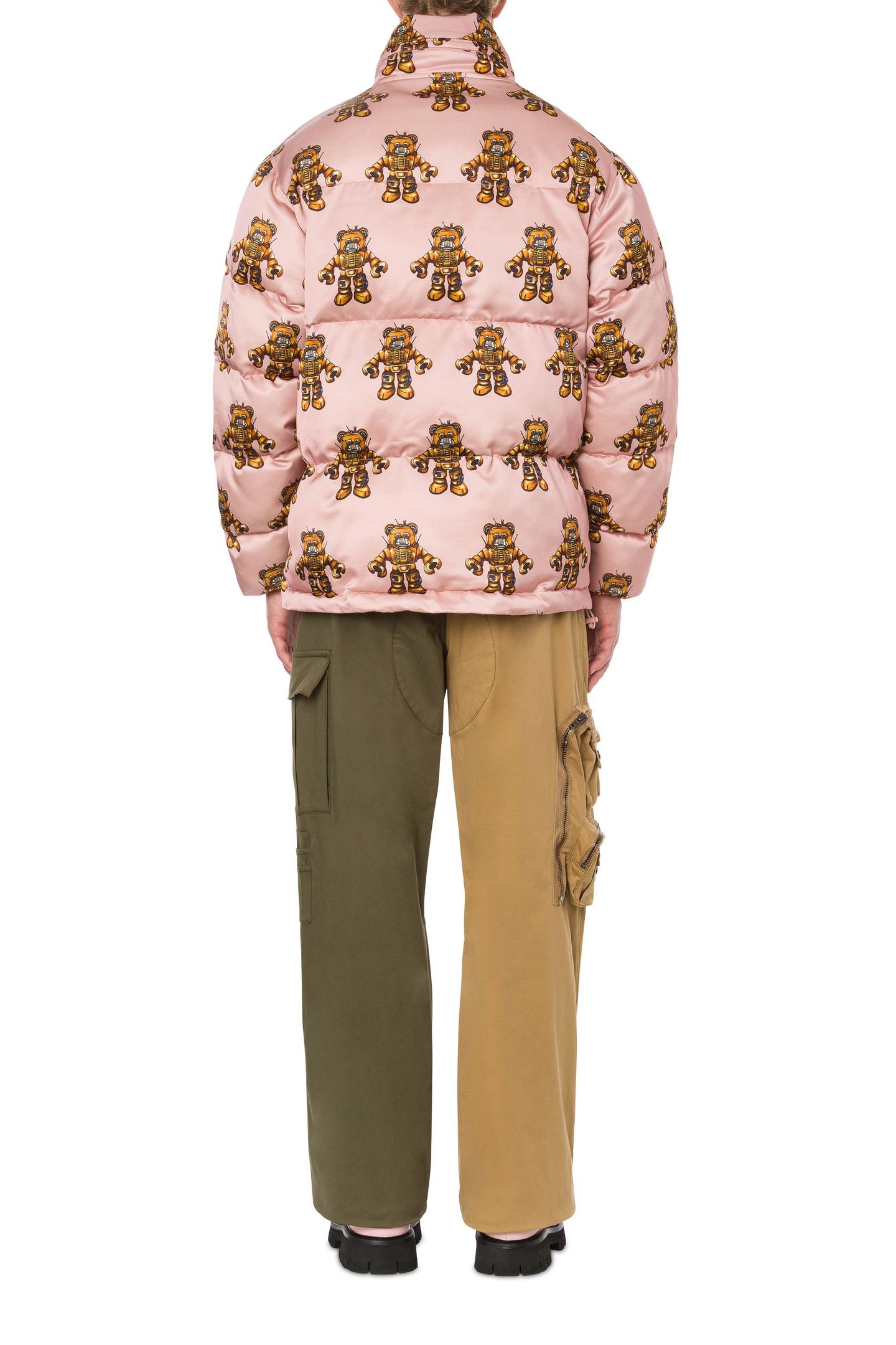 VISCOSE AND WOOL DOWN JACKET ROBOT BEAR PINK 2