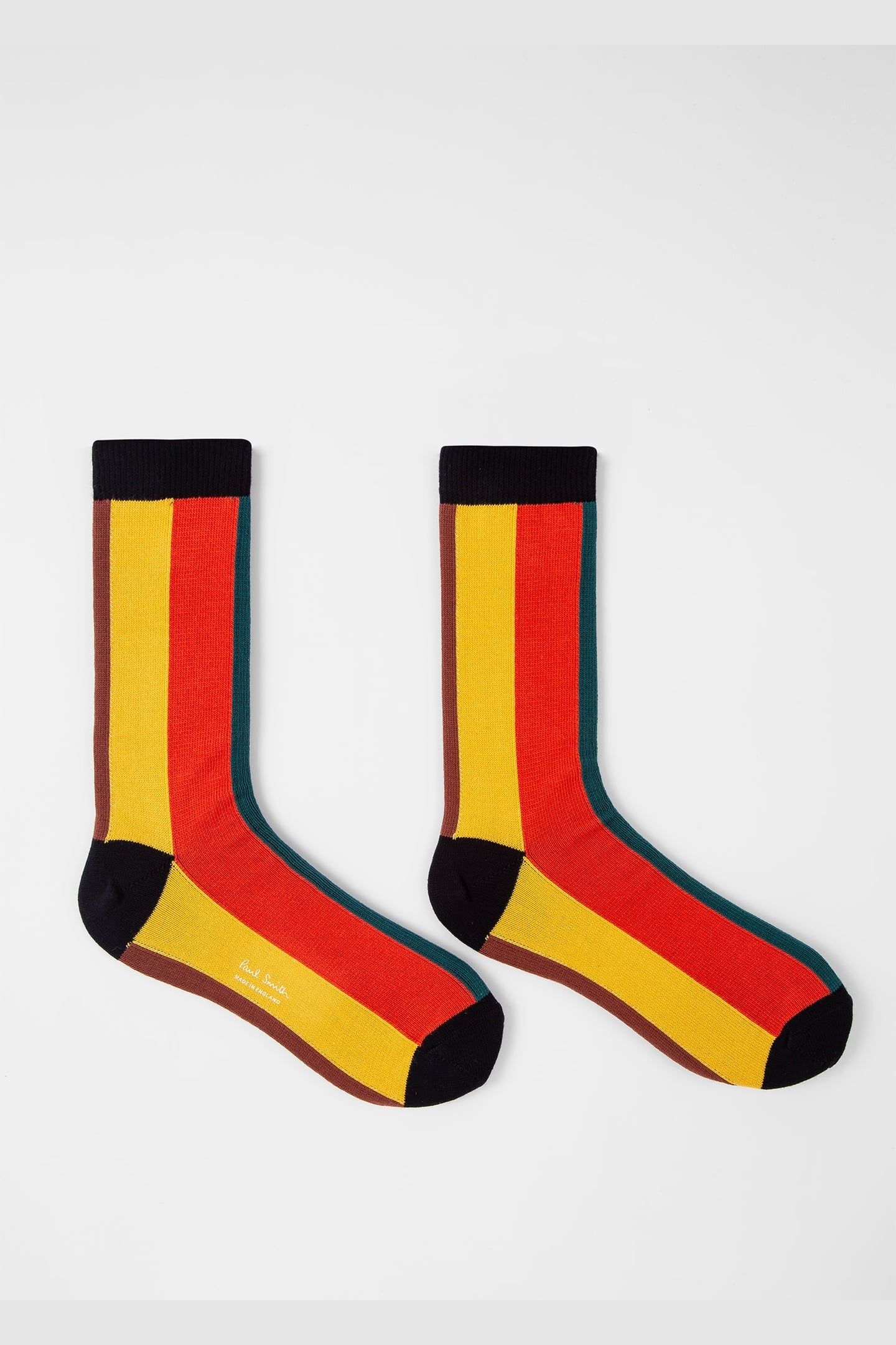 MEN SOCK PAINTED STRIPE NAVY 1