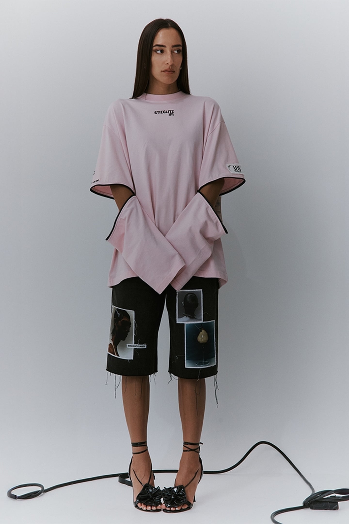 CHAYENNE SKATE TEE WIDE SLEEVE PINK 1