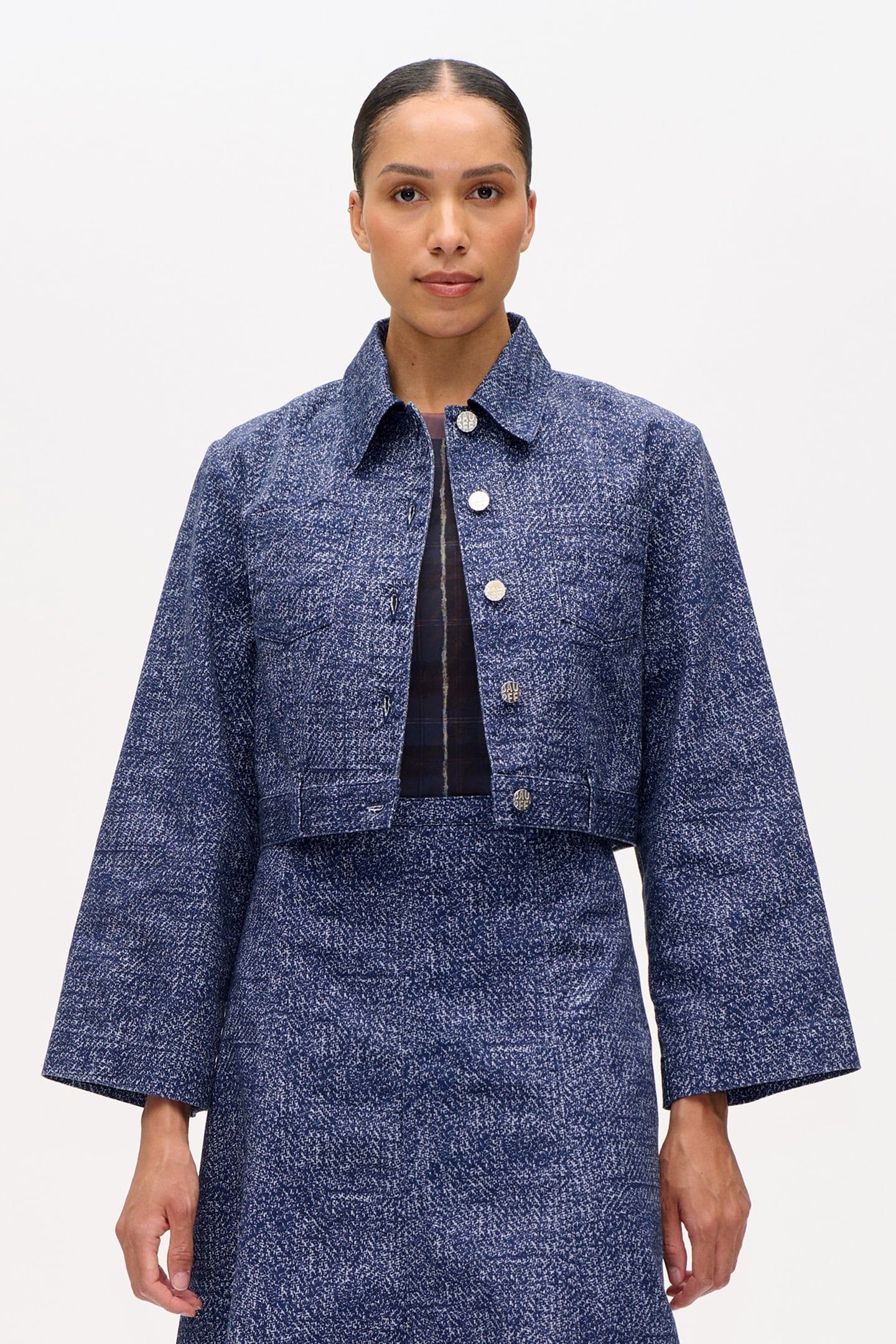 MAJSEL JACKET PRINTED CHUNKY TWILL 2