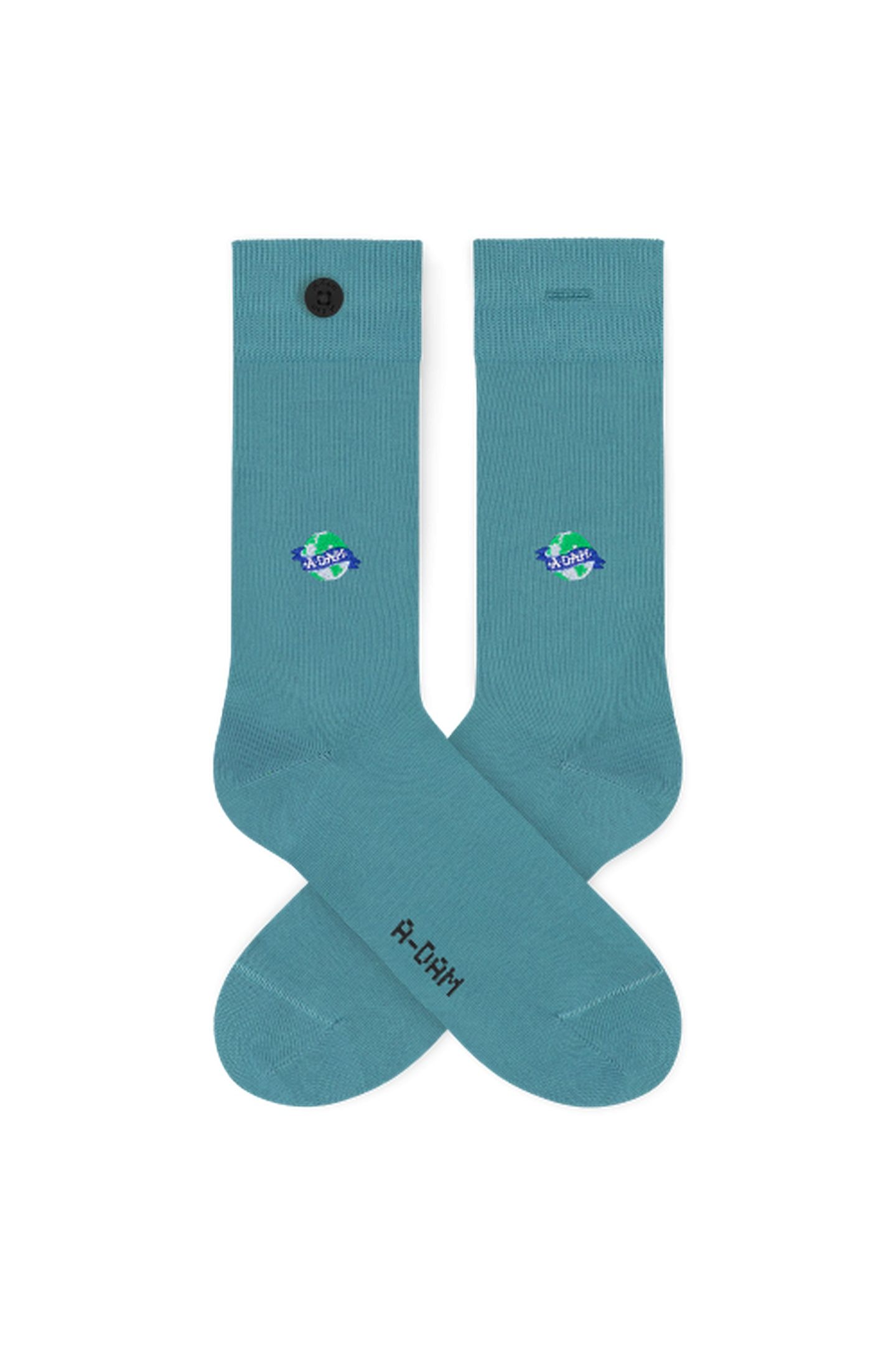 A-DAM 3-PACK CASUAL SOCKS BLUE ADAM GLOBE OIL BLUE 2