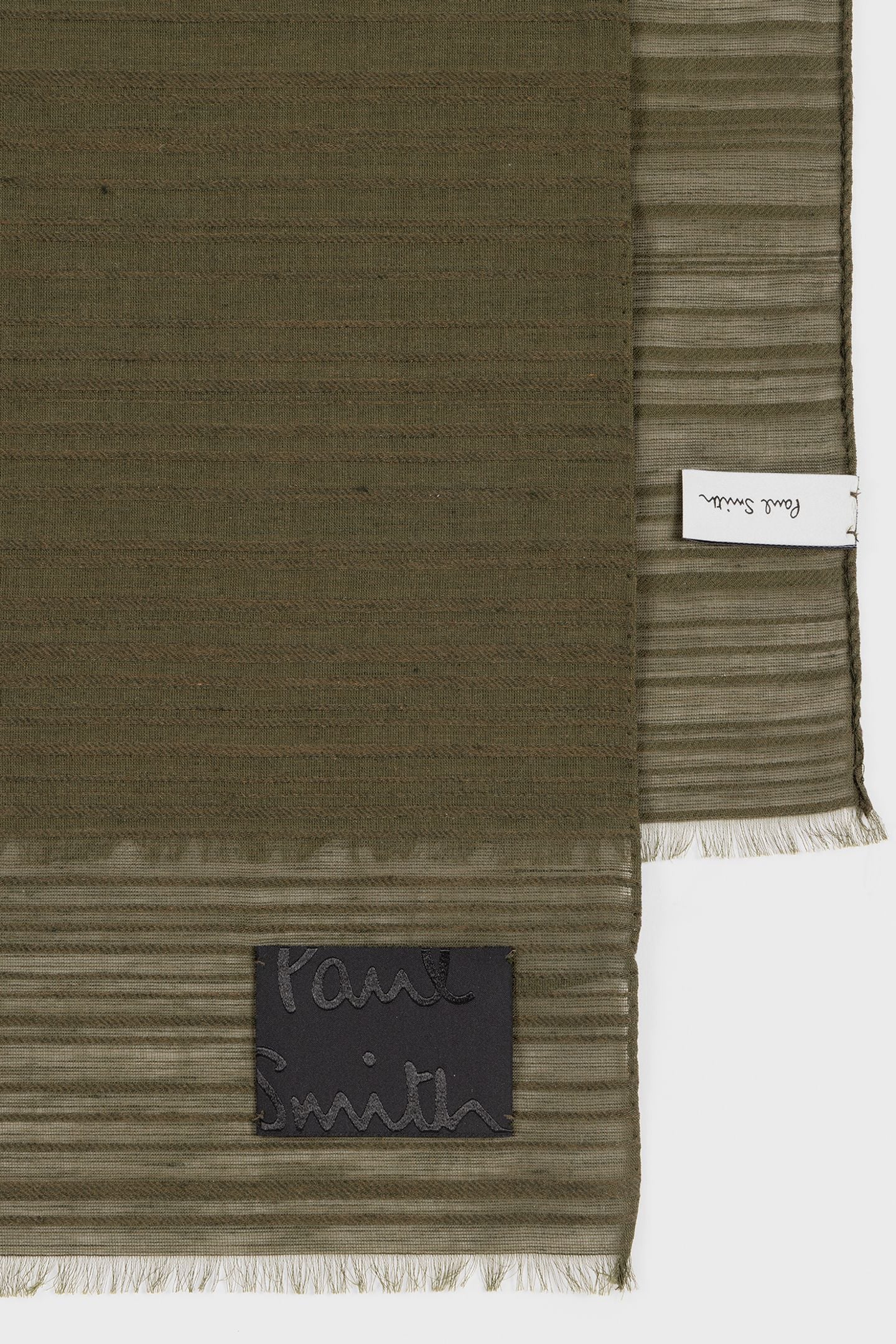 MEN SCARF SIG SHADOW STRP KHAKI 5