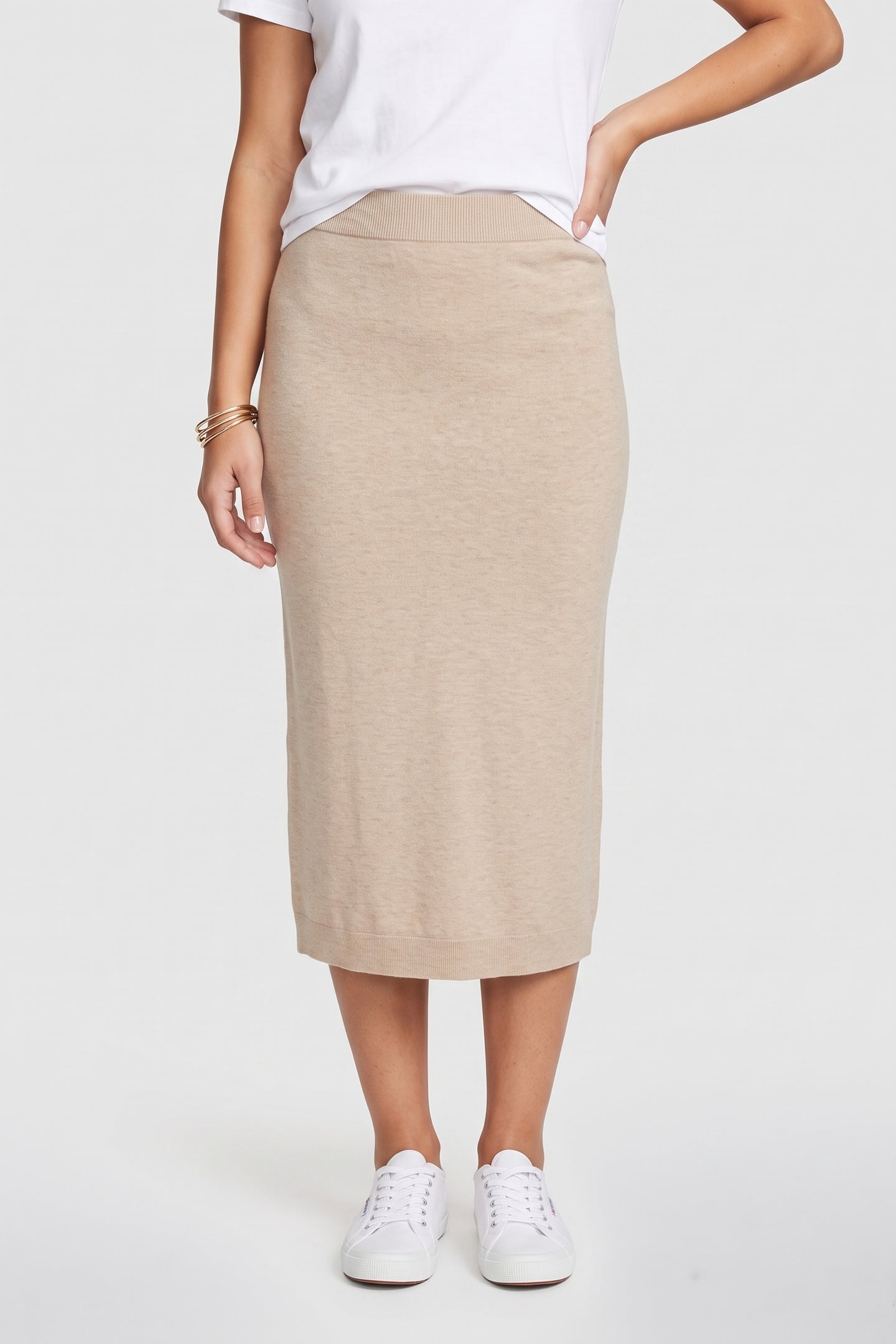 LA GREG SKIRT BEIGE 1