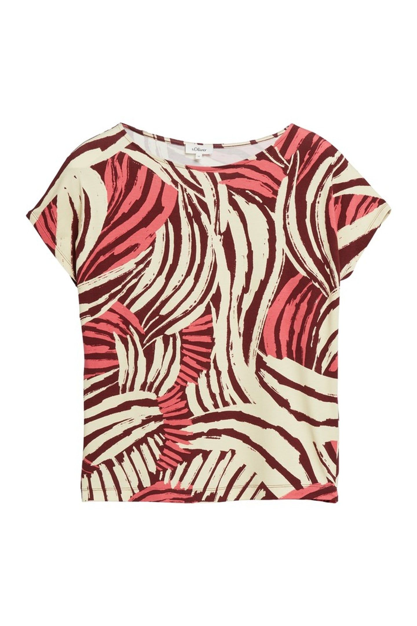 S.OLIVER T-SHIRTS PINK BURGUNDY 4