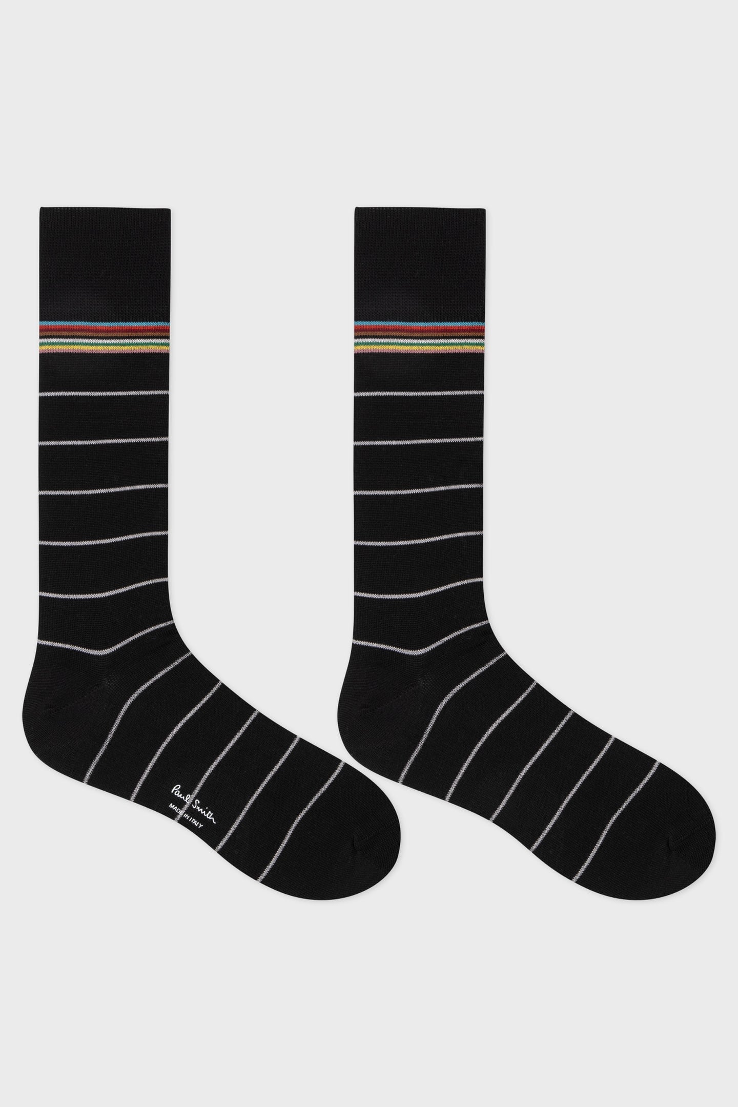 MEN SOCK HAIDER PINSTRP AW24 BLACK 1