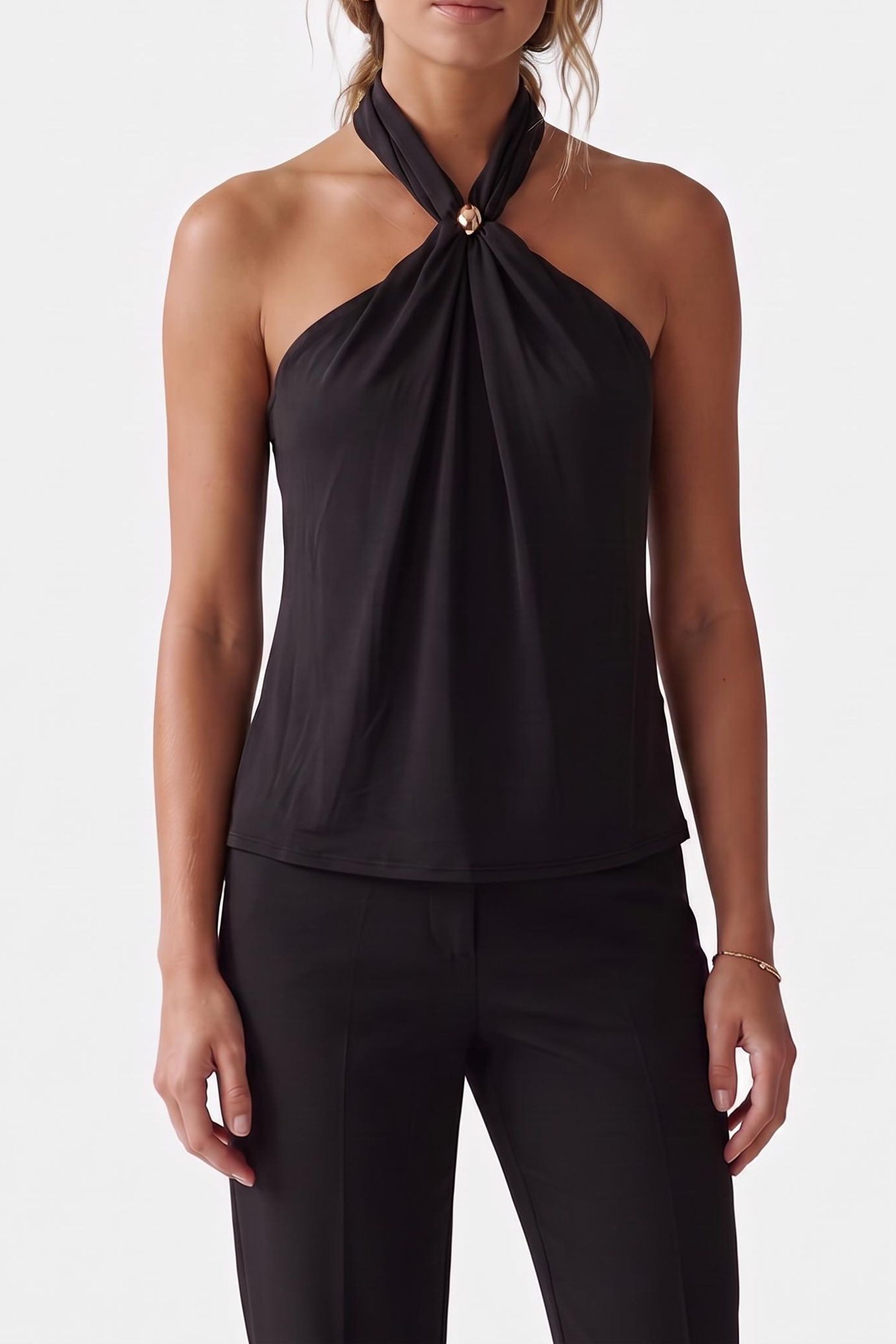 SELENA HALTER KNOT T JET BLACK A996 1