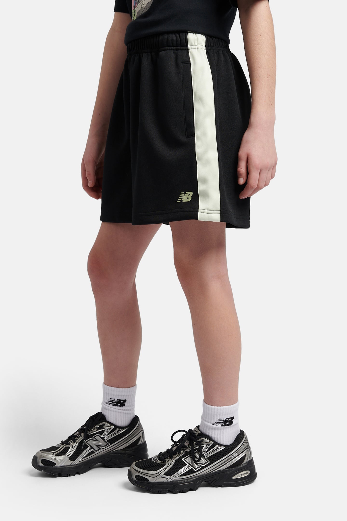 GIRLS SPORT TRACK SHORT BLACK 4