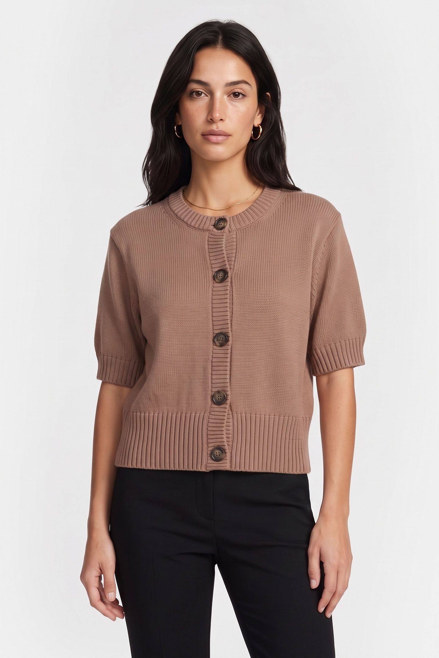 PA GLITZ CARDIGAN BEIGE 1