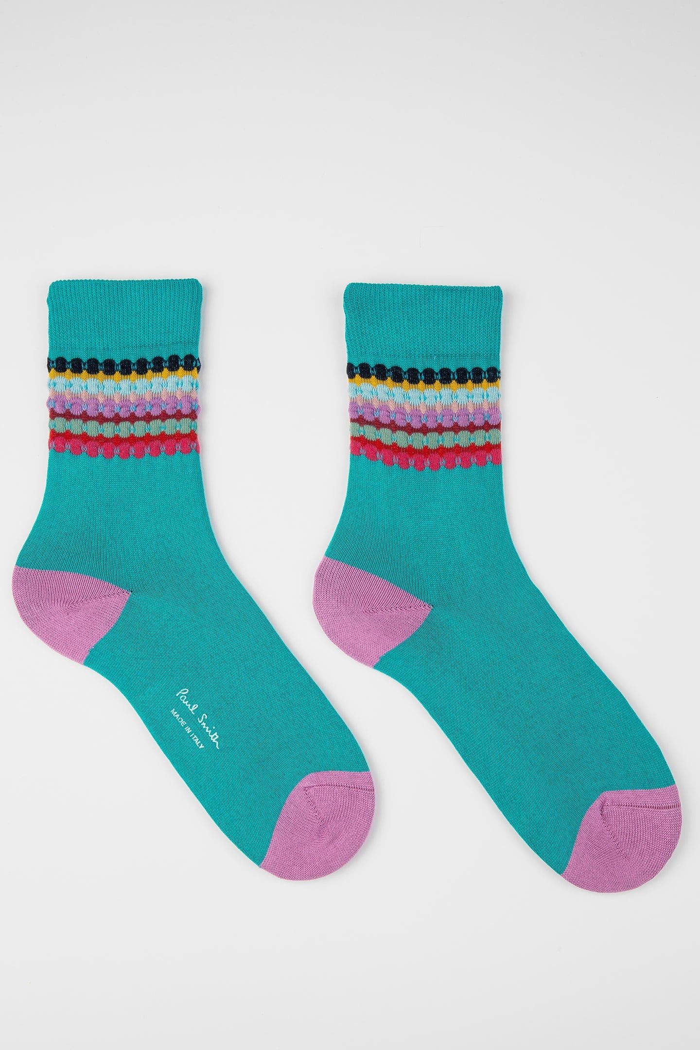 WOMEN SOCK BARBARA TURQUOISE 2