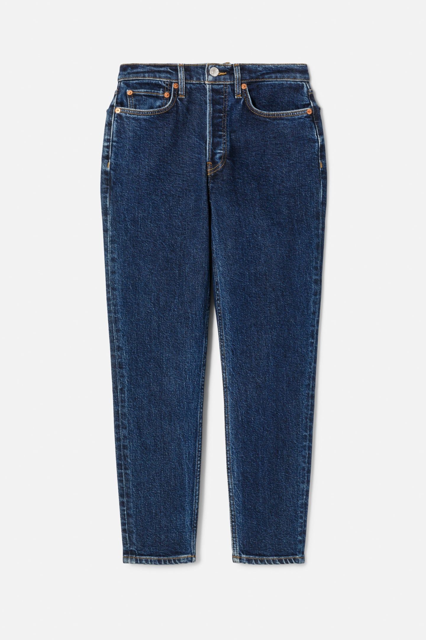 90S HIGH RISE ANKLE CROP DARK RINSE 1