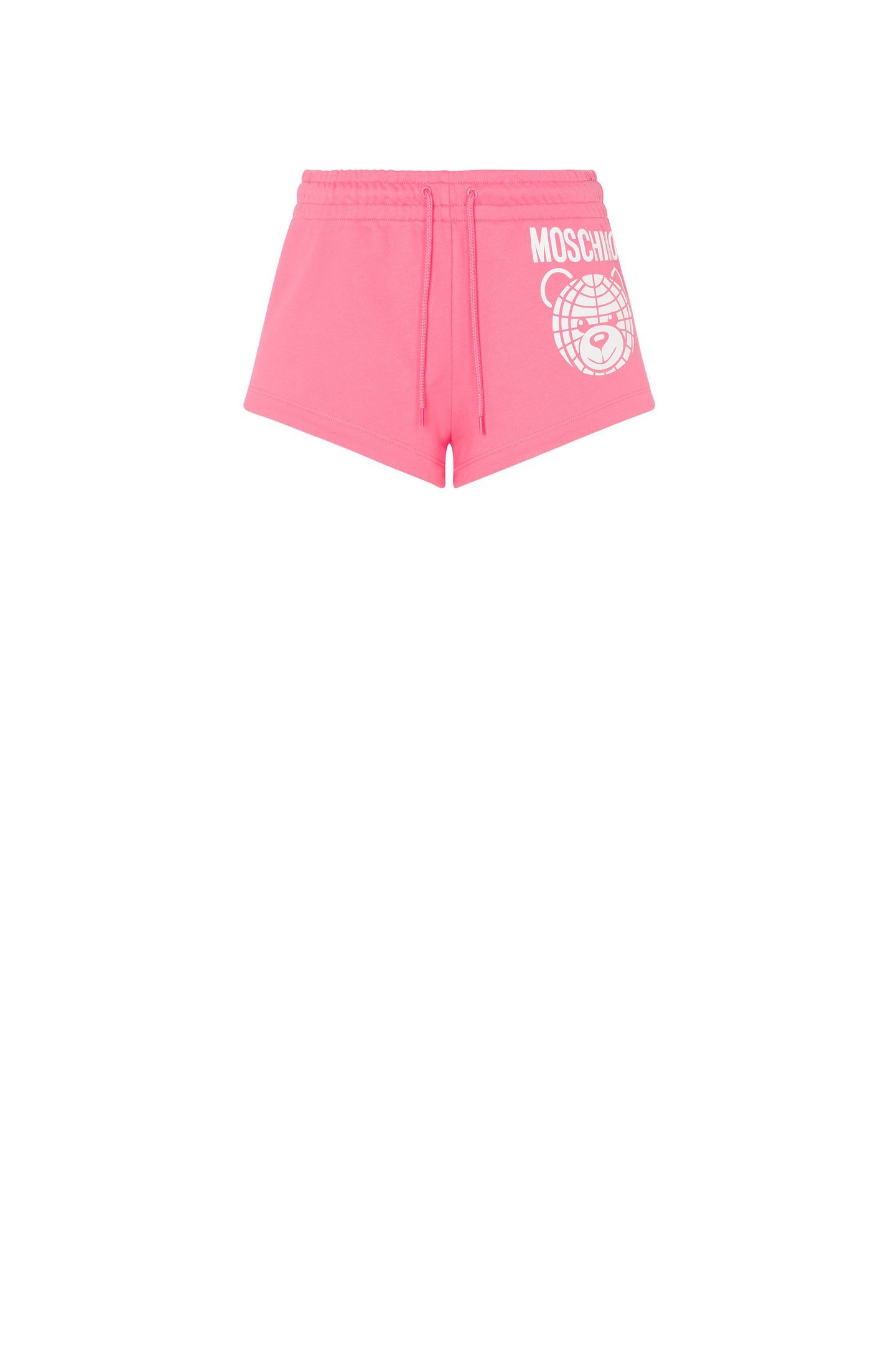 MOSCHINO TEDDY BEAR ORGANIC FLEECE SHORTS PINK 3